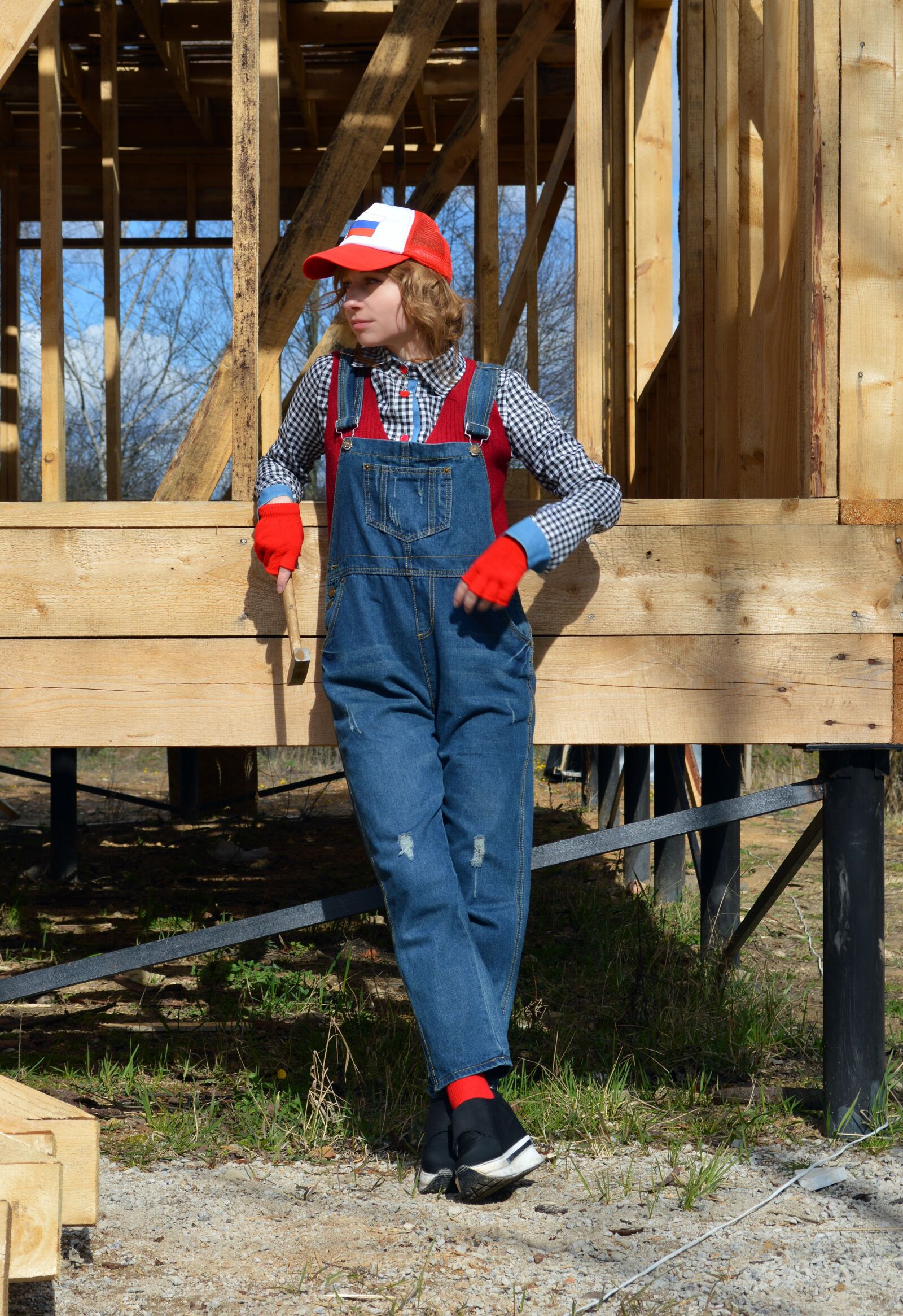 Nikon D3200 sample photo. Builders, master, construction photography