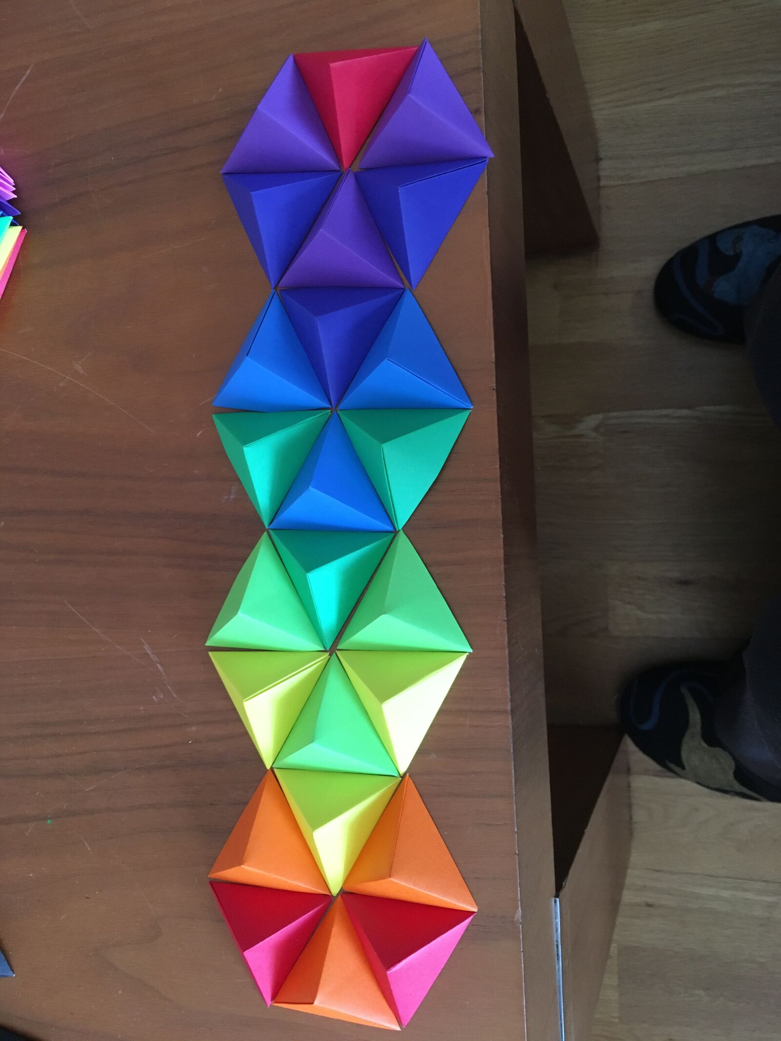 iPhone SE back camera 4.15mm f/2.2 sample photo. Triangles, colors, geometry photography