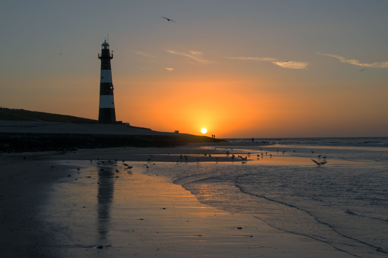 Nikon D5300 sample photo. Lighthouse, beach, sunset photography