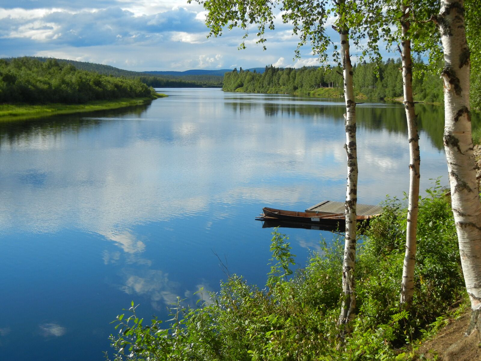 Nikon Coolpix S8100 sample photo. River, water, birch photography