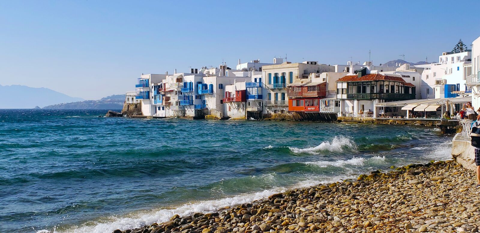 Samsung Galaxy S9+ sample photo. Mykonos, greece, little venice photography