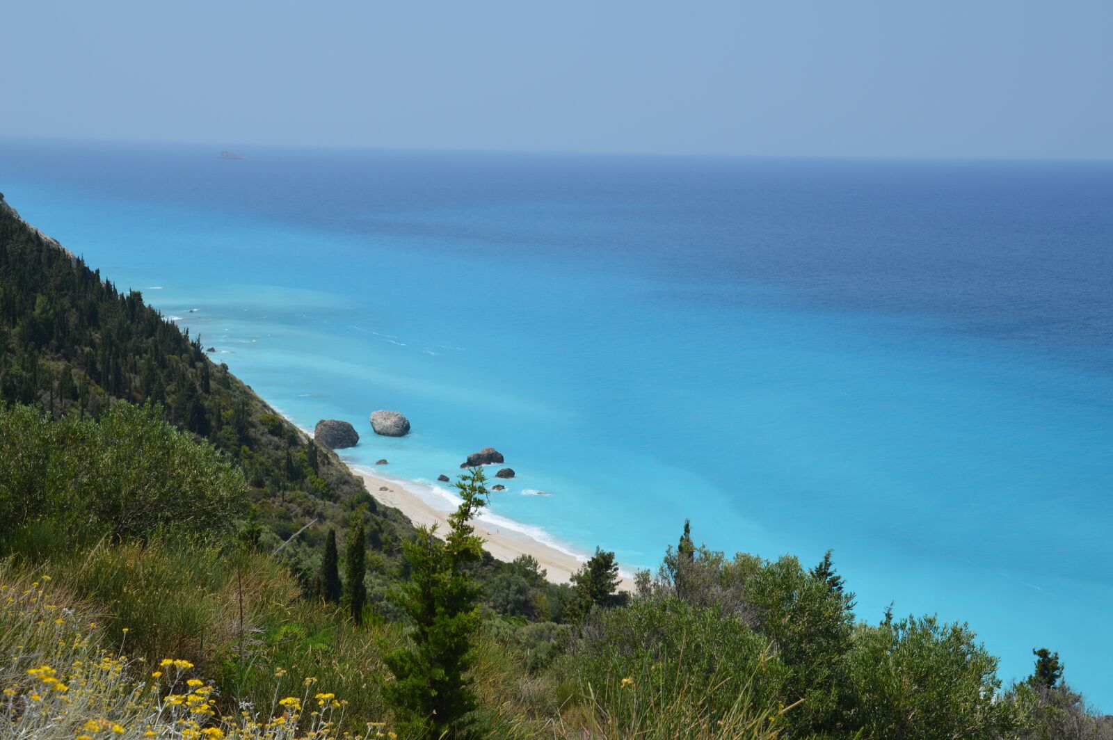 Nikon D3200 sample photo. Avali beach, lefkada, greece photography