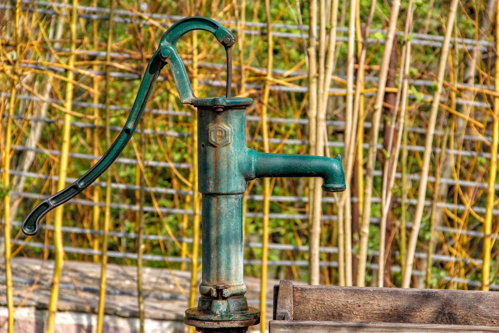Canon EF-S 18-135mm F3.5-5.6 IS sample photo. Water pump, pump, hand photography