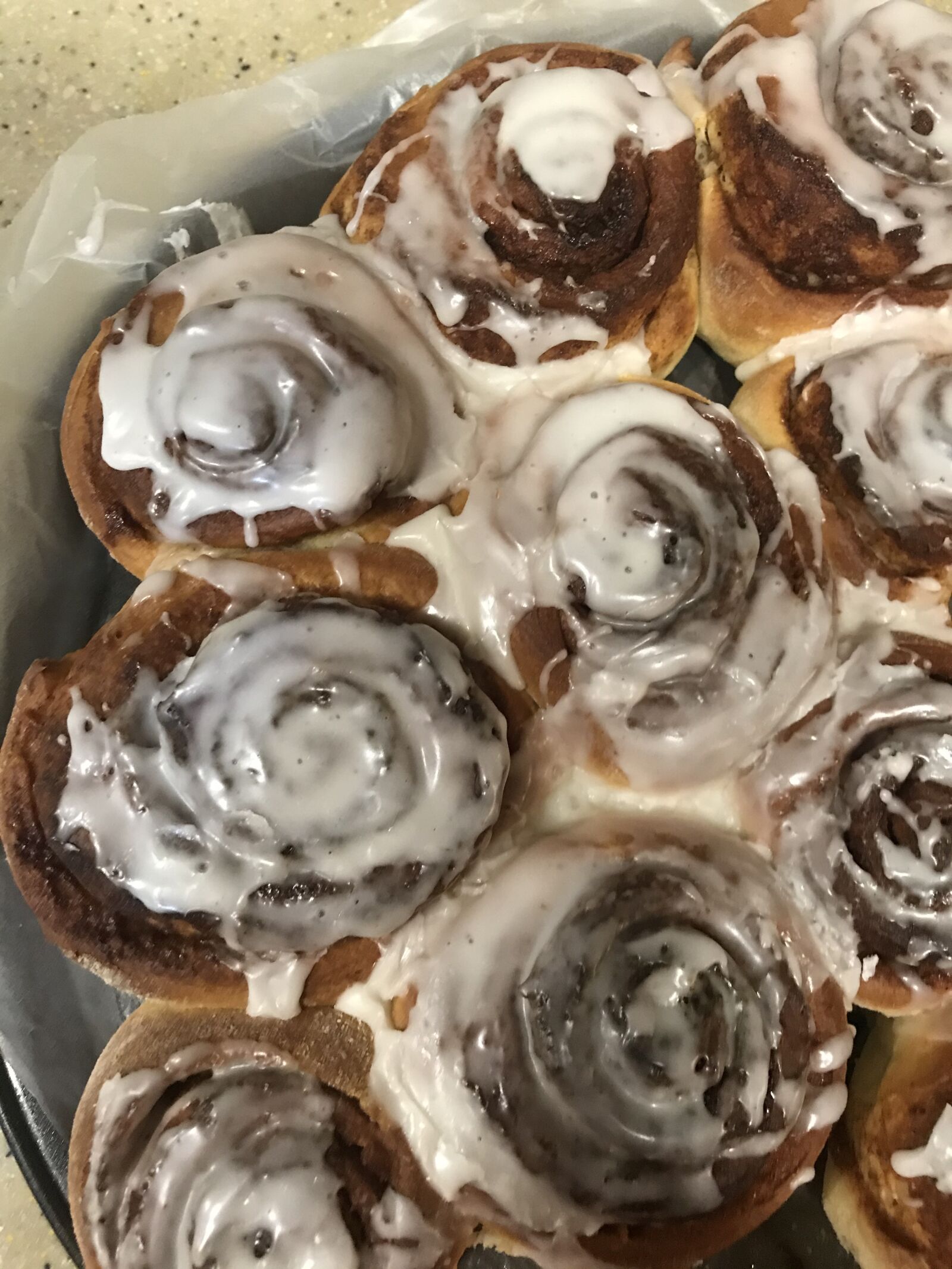 iPhone 7 back camera 3.99mm f/1.8 sample photo. Cinnamon rolls, dessert, sweet photography