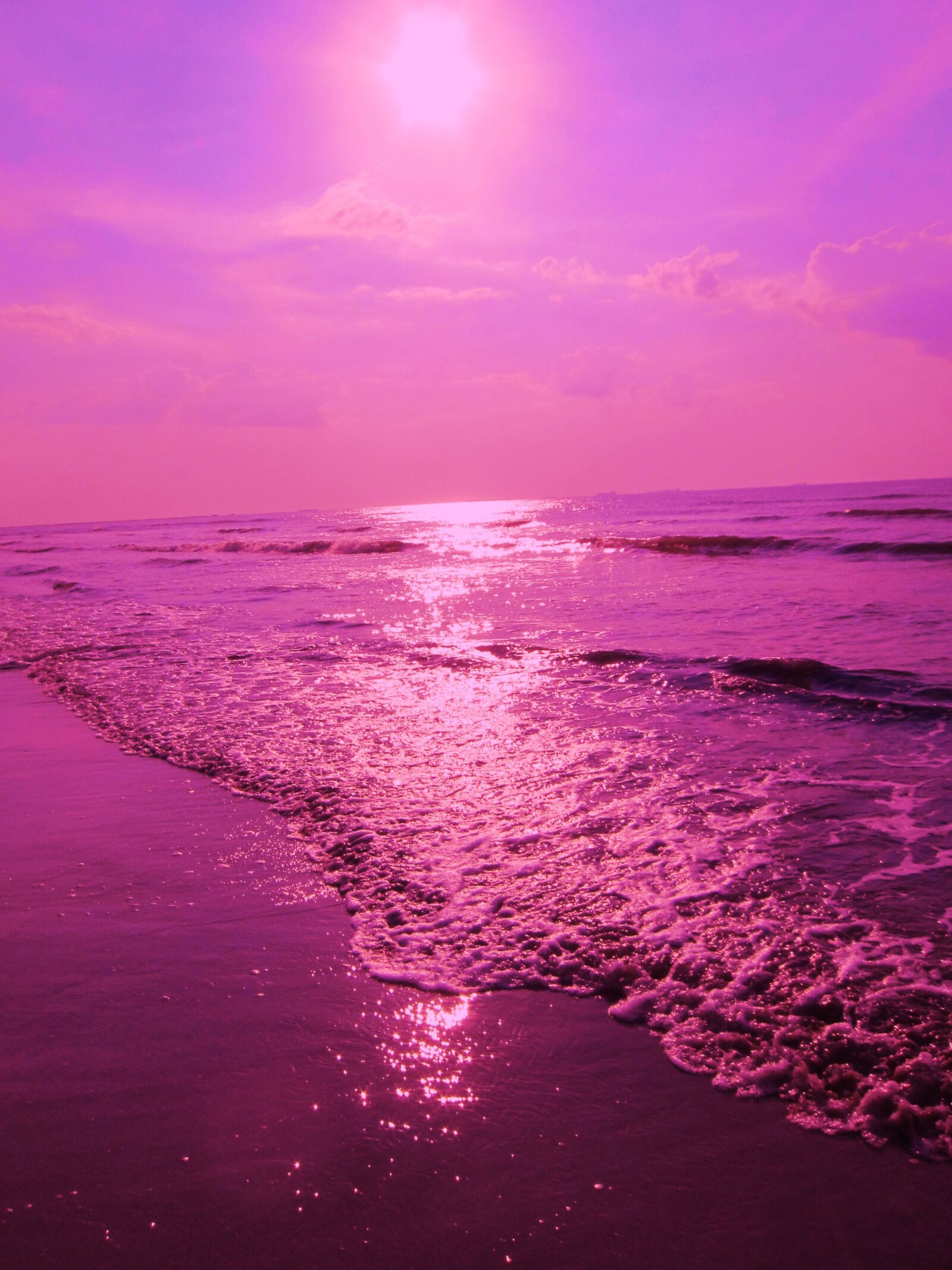 Canon PowerShot SD4000 IS (IXUS 300 HS / IXY 30S) sample photo. Purple sea, ocean, beach photography