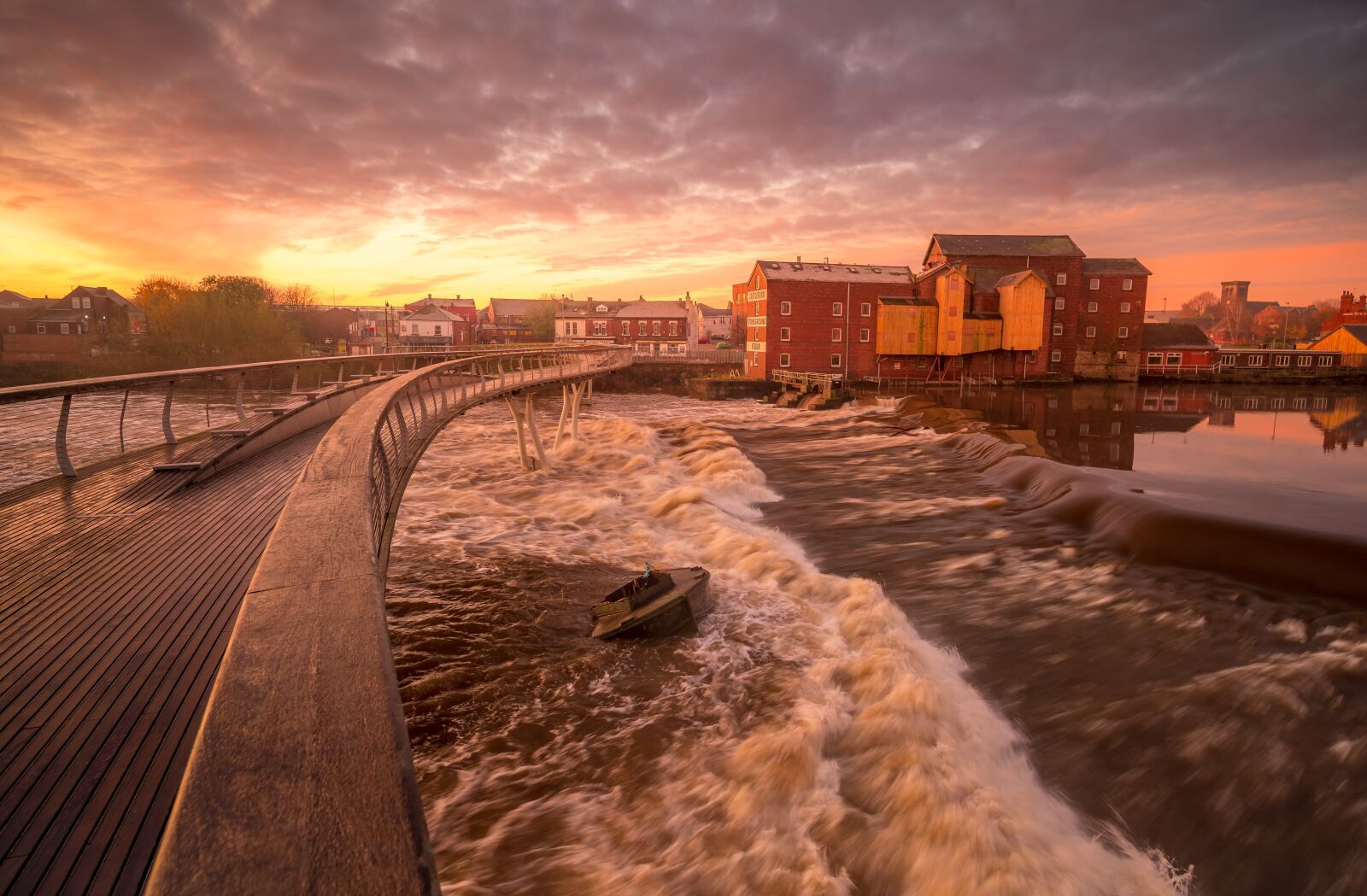 Fujifilm X-T2 sample photo. Millenium bridge, castleford, yorkshire photography
