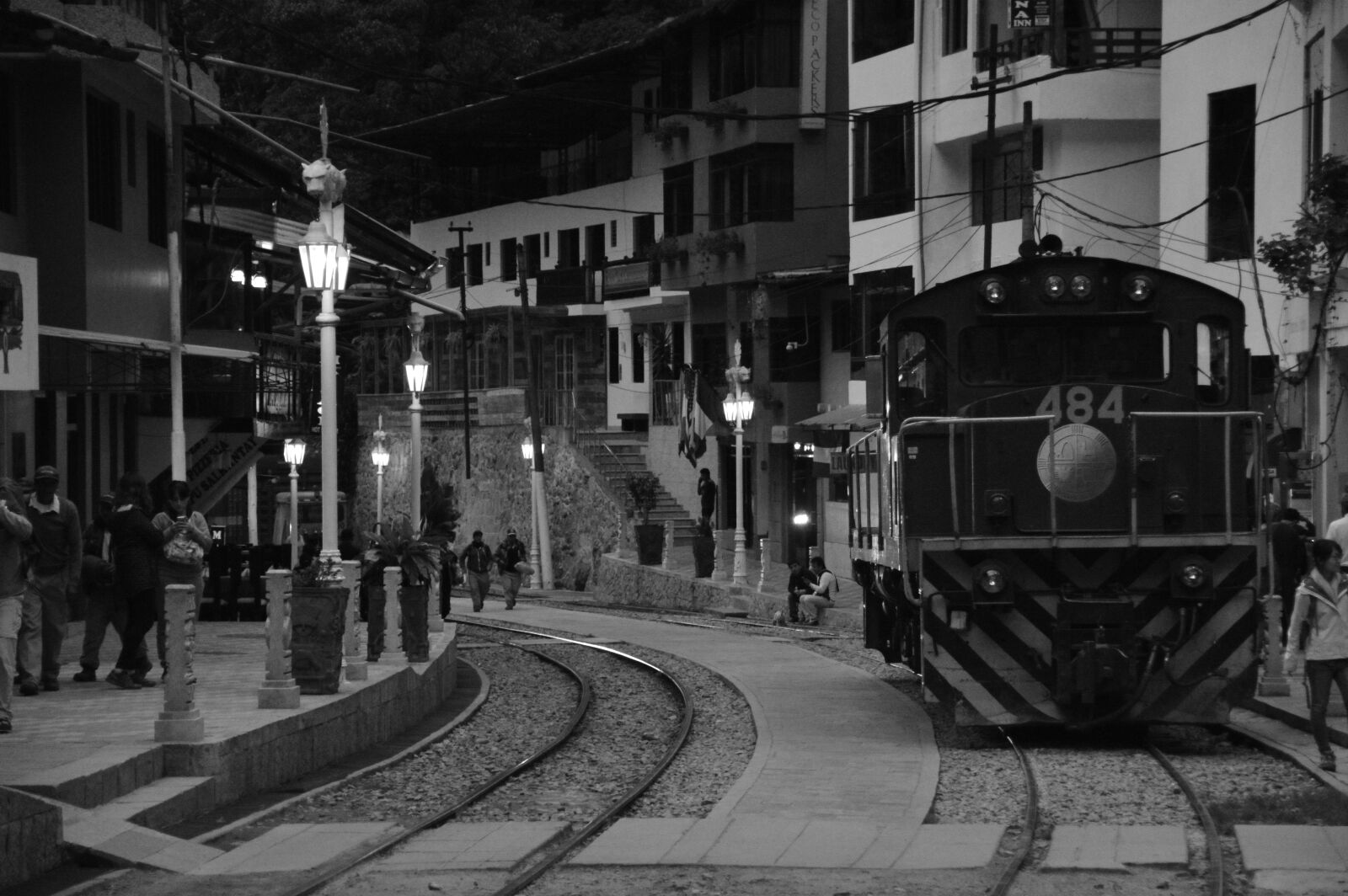 Nikon D3200 sample photo. Train, black and white photography
