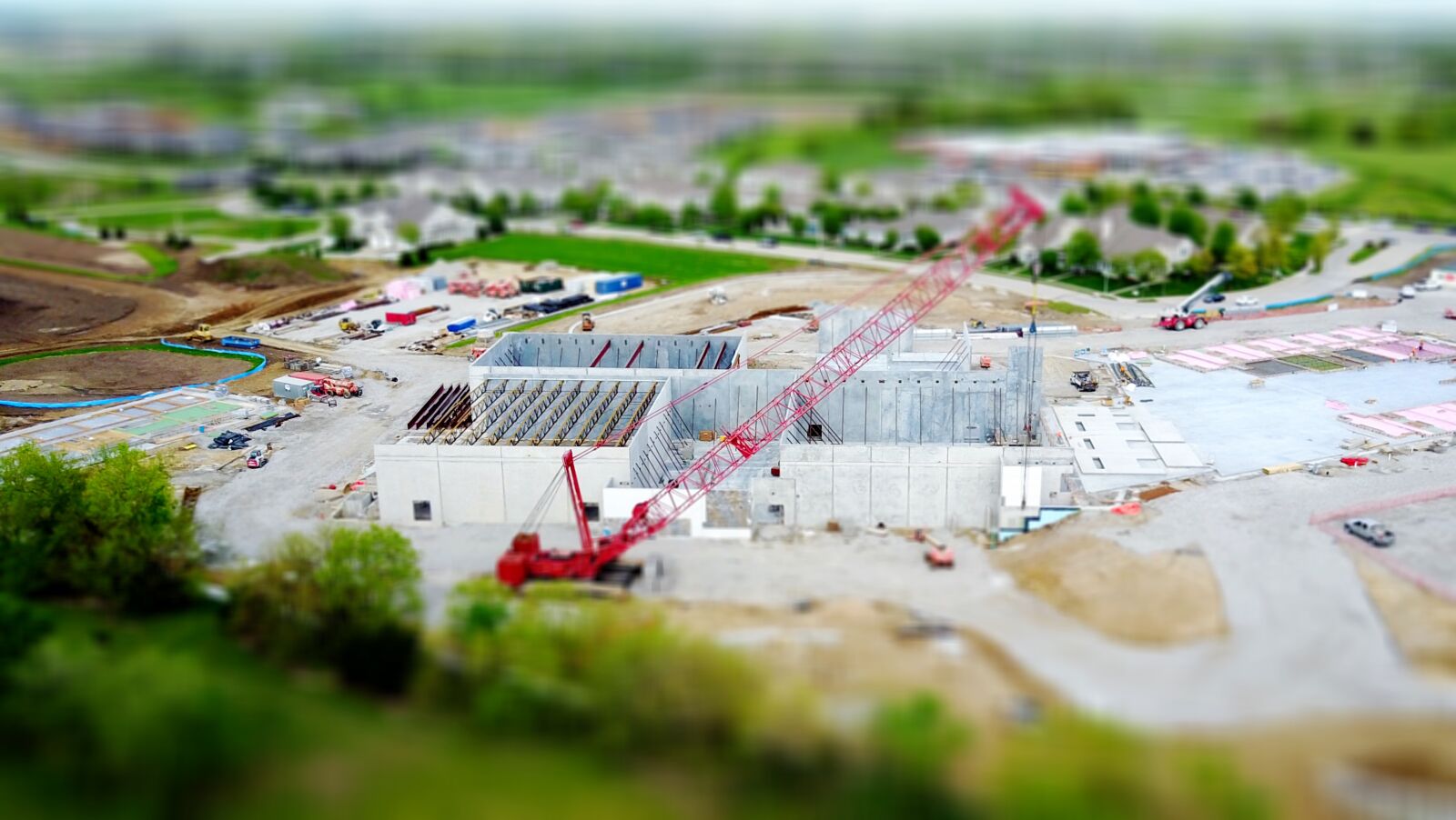 DJI FC220 sample photo. Construction, miniature photography