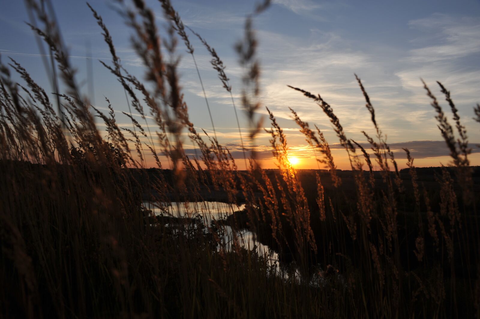 Nikon D700 sample photo. Sunset, nature, lake photography