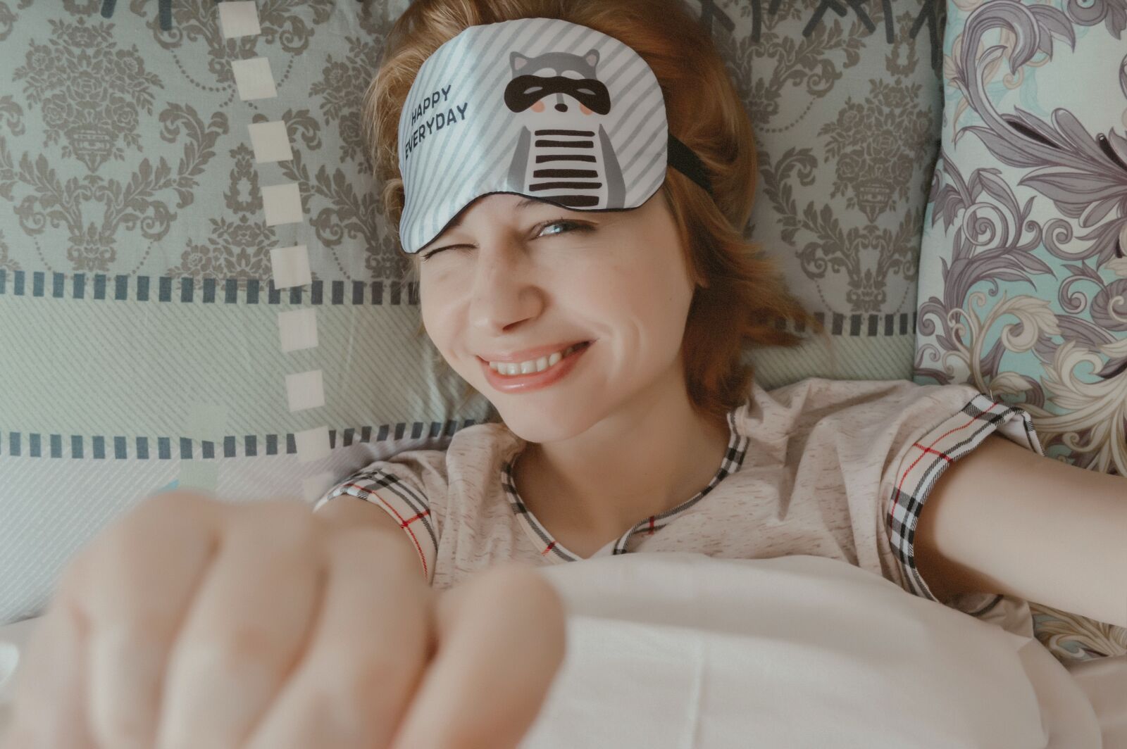 Nikon D3200 sample photo. Sleep mask, dream, vacation photography