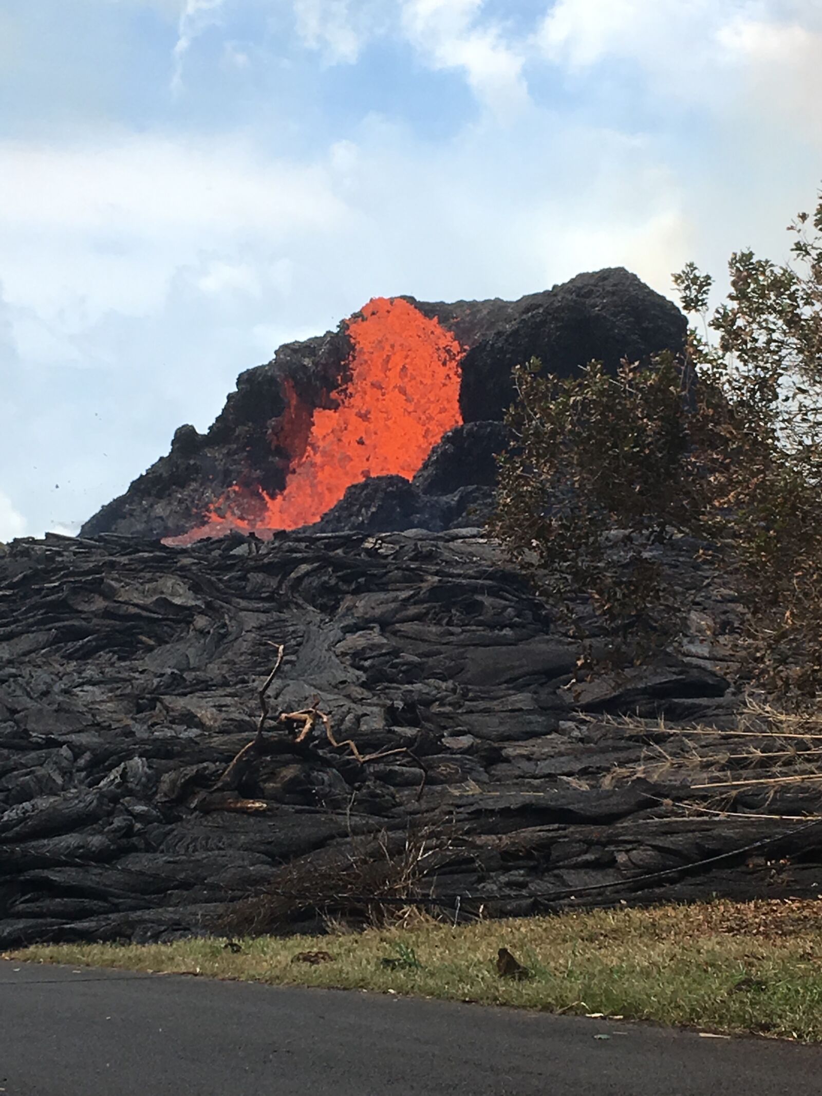 iPhone 6s Plus back camera 4.15mm f/2.2 sample photo. Lava, volcano, fire photography