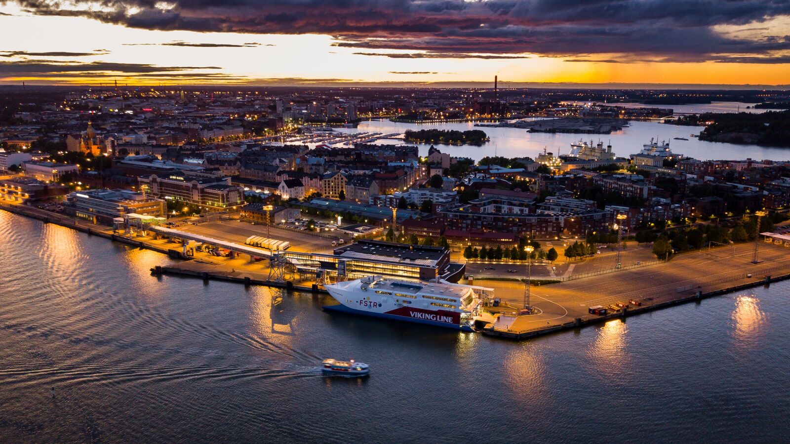 DJI FC220 sample photo. Helsinki, port, katajanokka photography