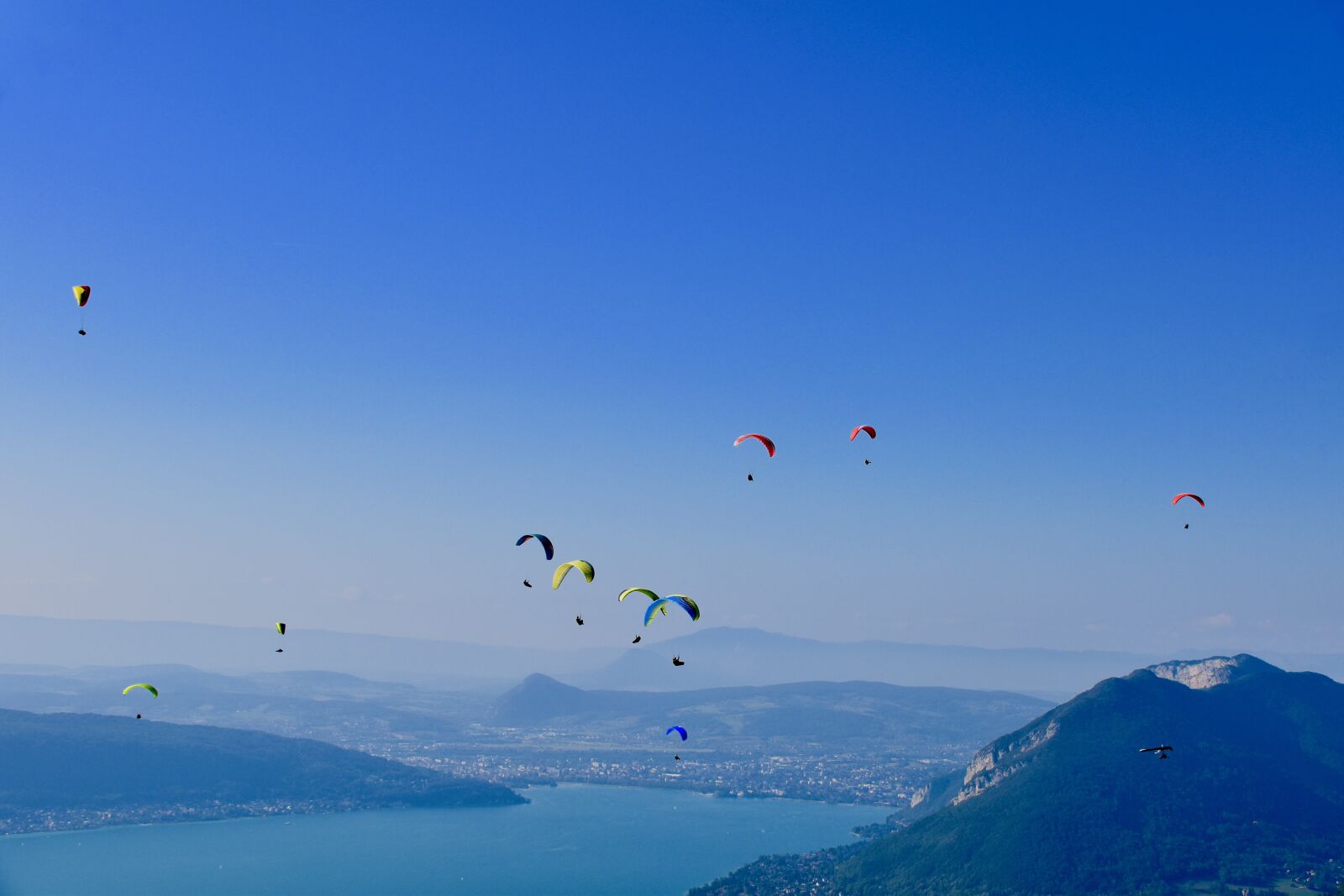 Nikon D5600 sample photo. Paragliding, paraglider, mountains photography
