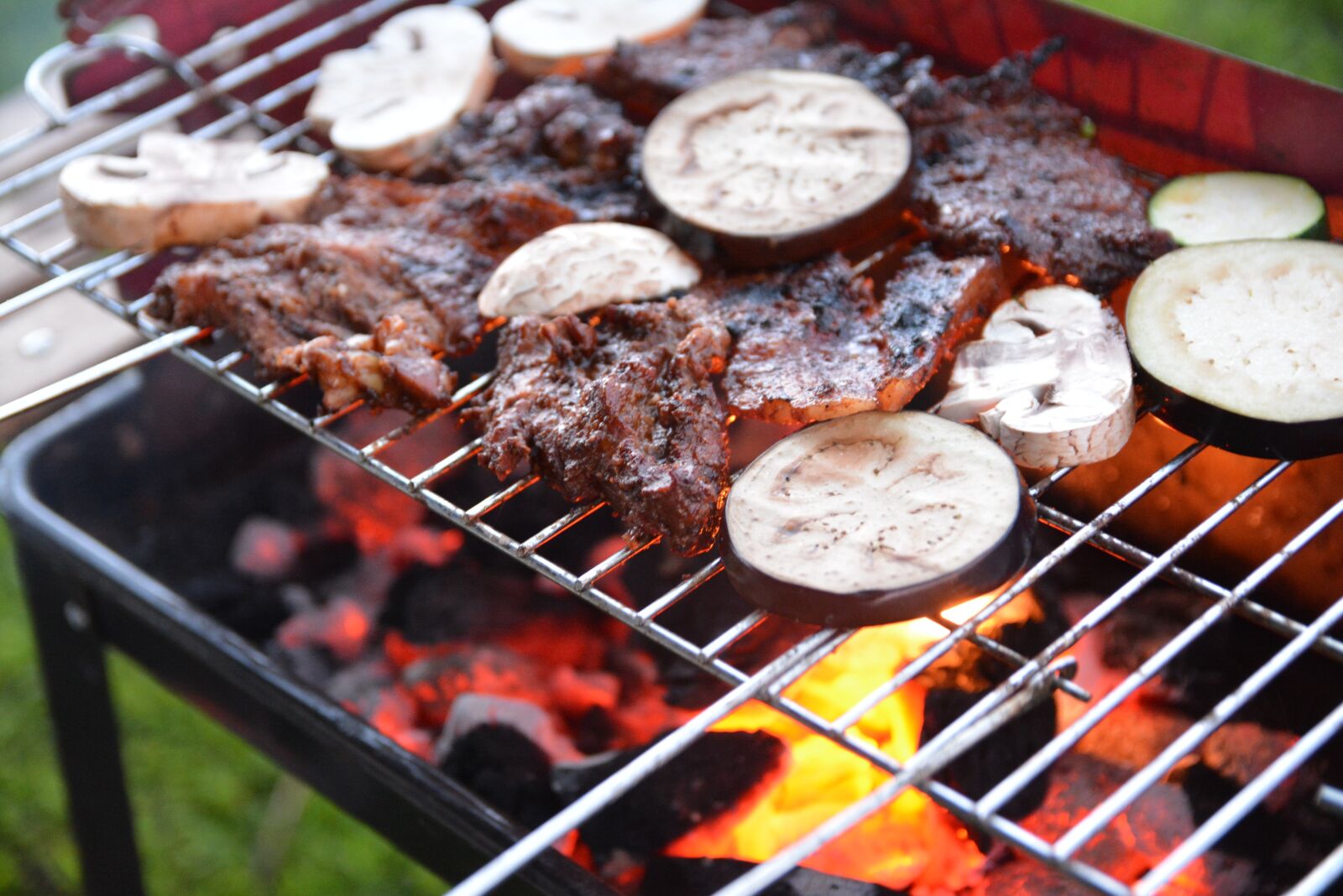 Nikon D7100 sample photo. Grill, eating, fire photography