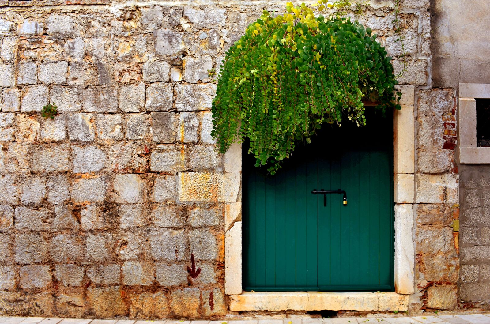 Nikon D3400 sample photo. Green door, door, green photography