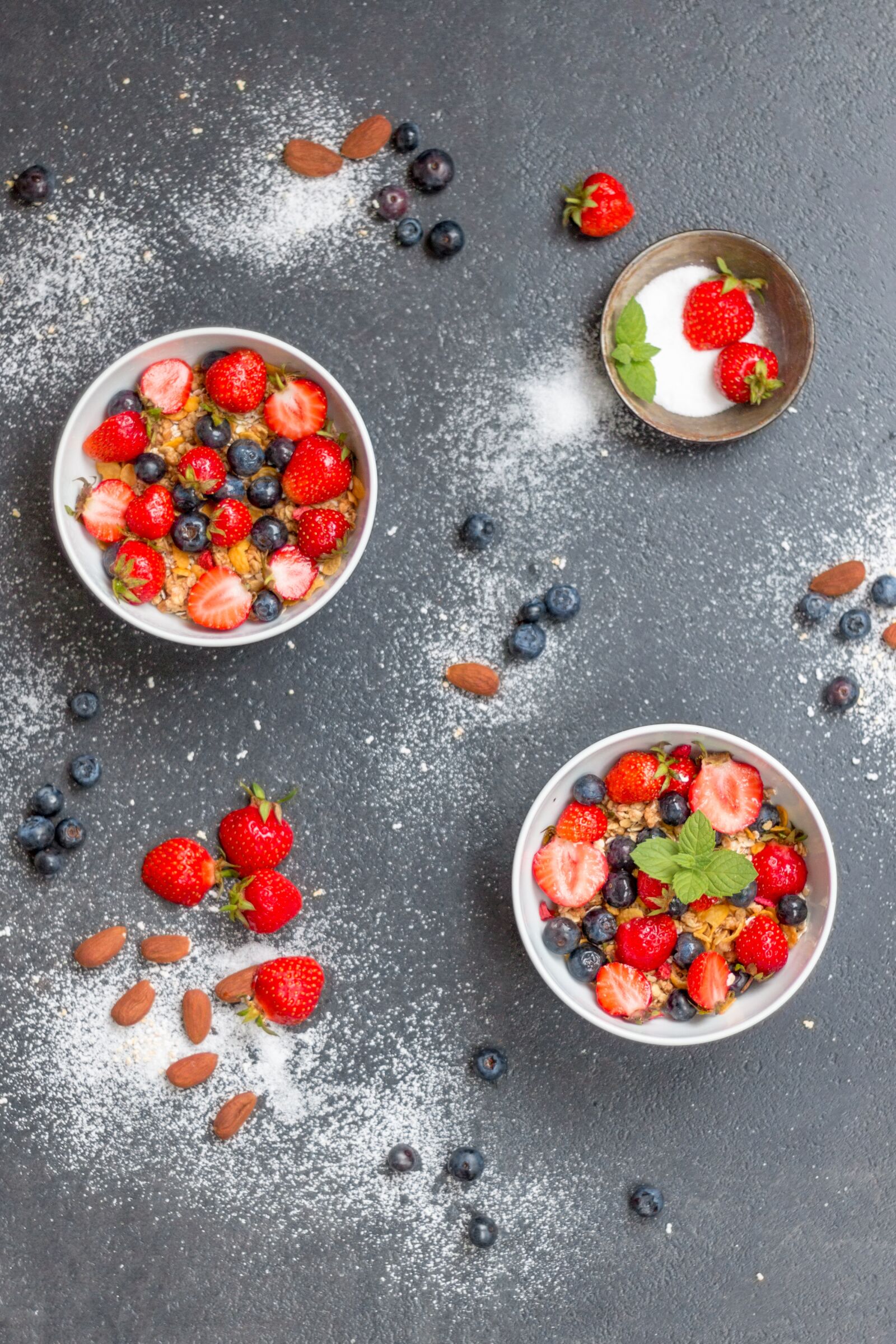 Canon EOS 70D + Canon EF 50mm F1.8 STM sample photo. Müesli, fruits, breakfast photography
