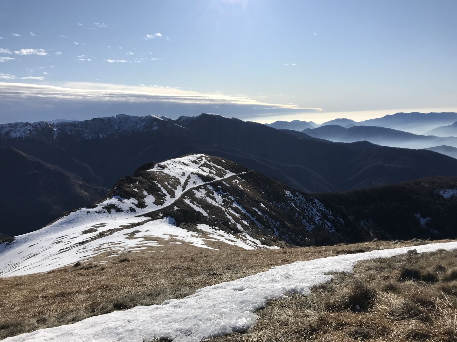 iPhone 7 back camera 3.99mm f/1.8 sample photo. Panorama from covreto, alpine photography