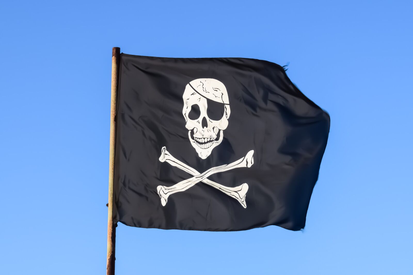Nikon D3300 sample photo. Pirate flag, black, skull photography