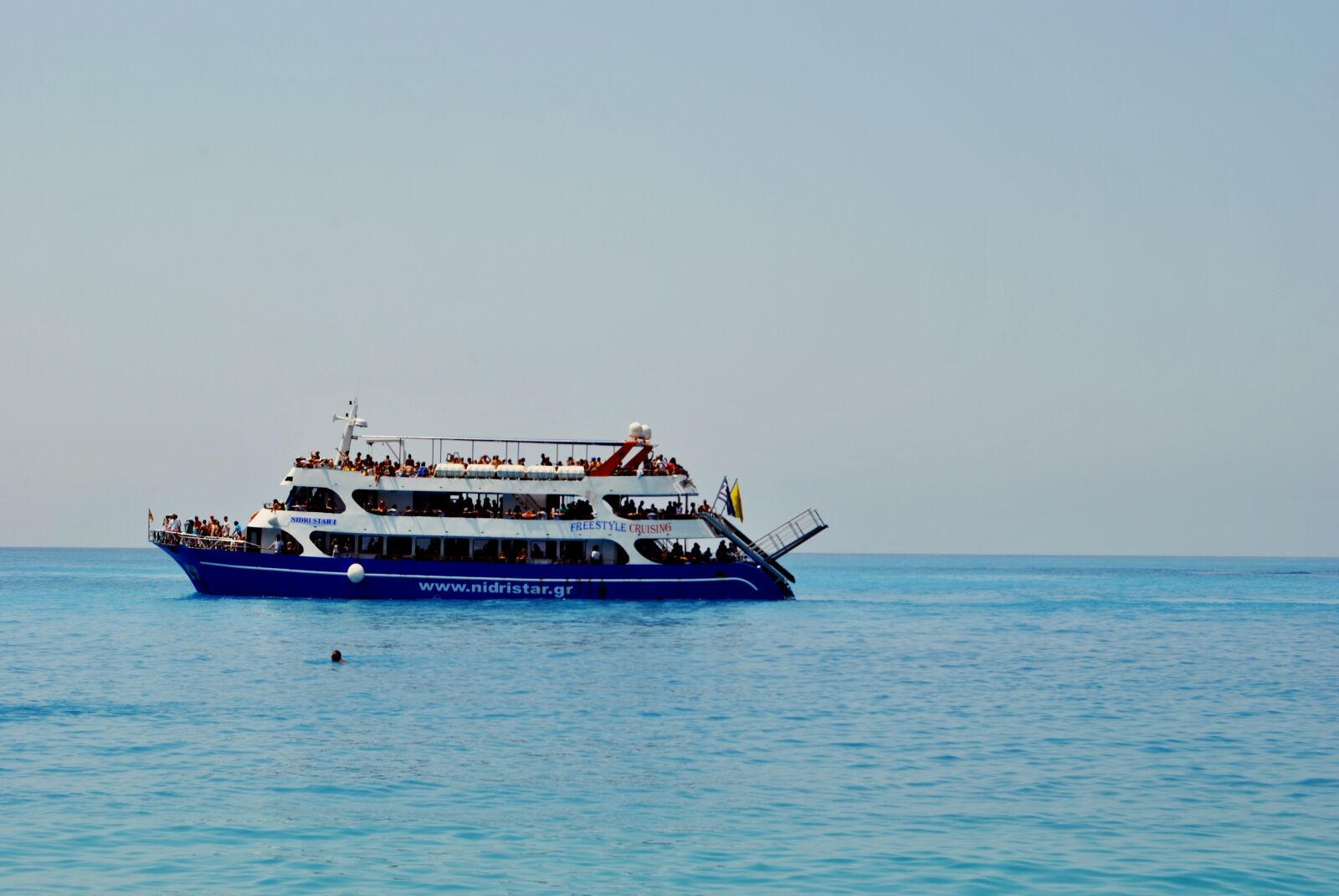 Nikon D3000 sample photo. Ionian sea, lefkada, ship photography