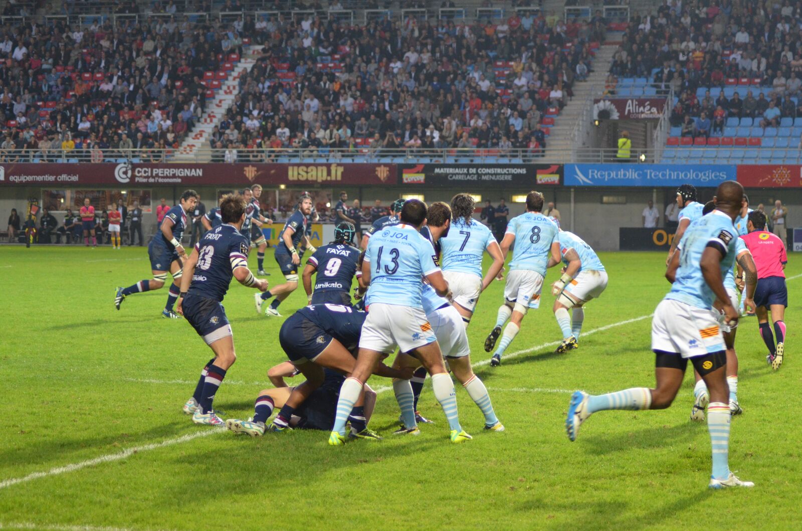 Nikon D5100 sample photo. Usap, rugby, perpignan photography