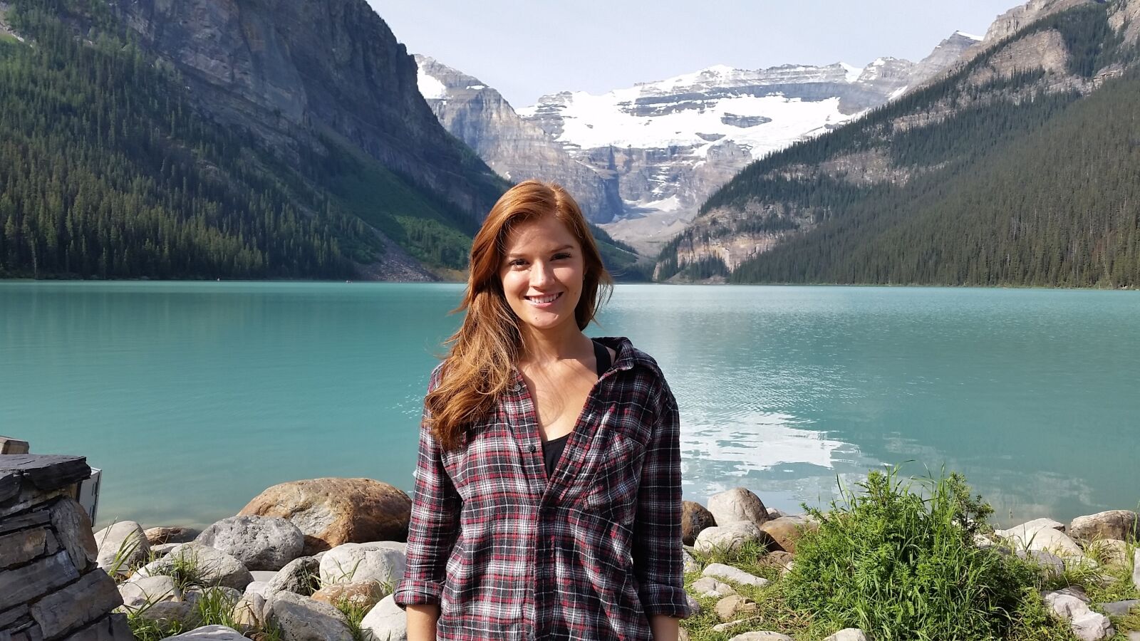 Samsung Galaxy S5 sample photo. Lake louise, pretty girl photography