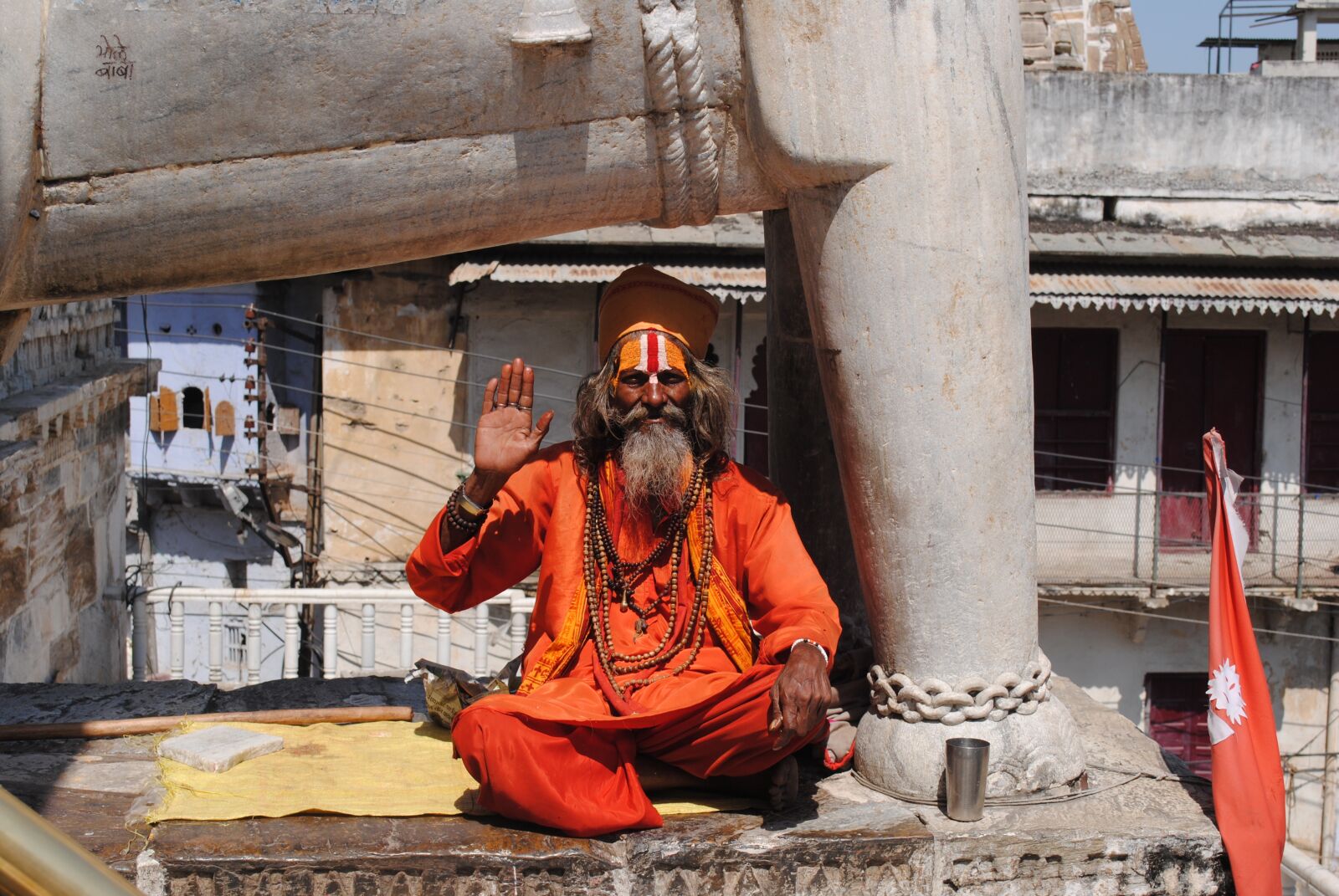 Nikon D3000 sample photo. India, monk, asia photography