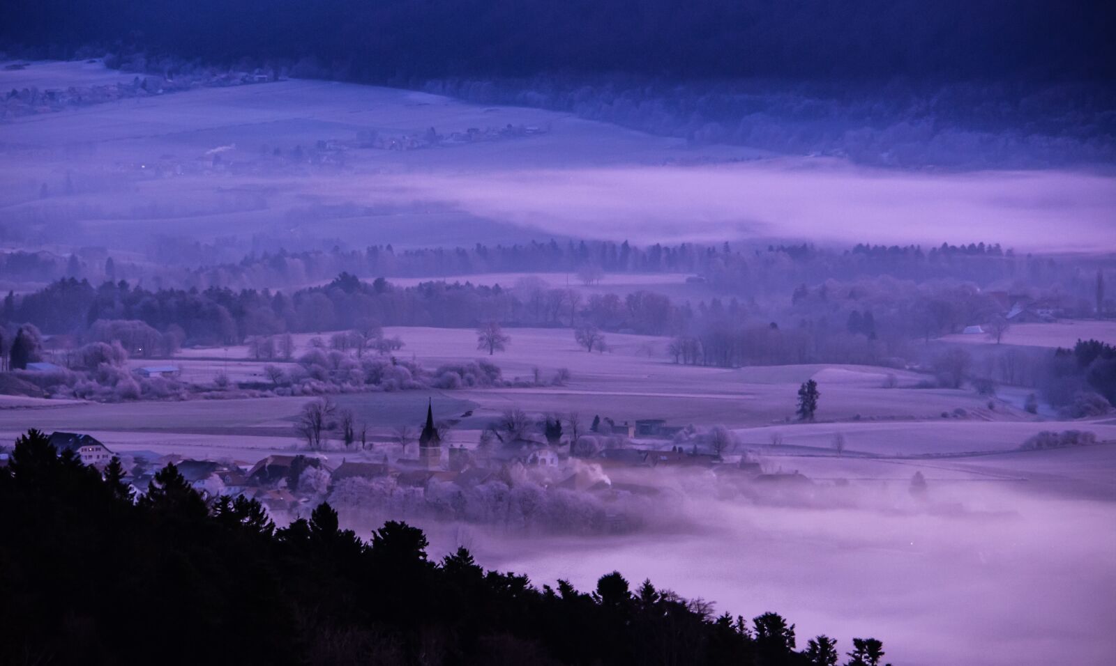 Nikon D7100 sample photo. Landscape, village, mist photography