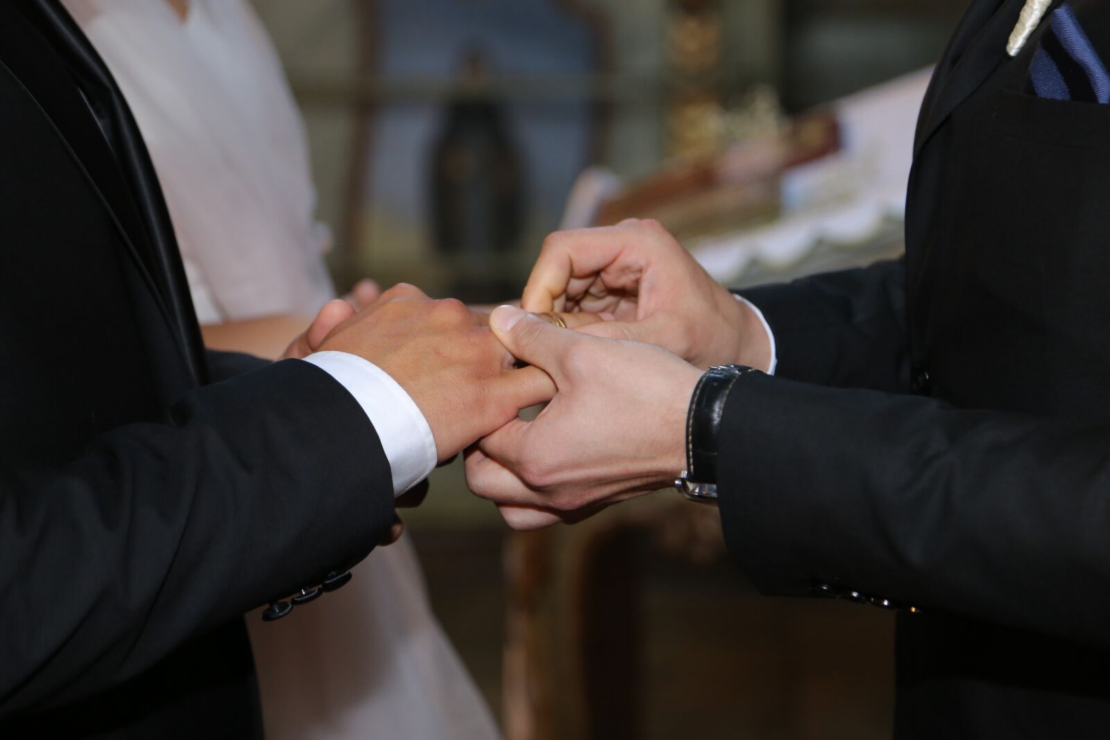 Canon EF 24-105mm F4L IS USM sample photo. Men, ceremony, marriage, wedding photography