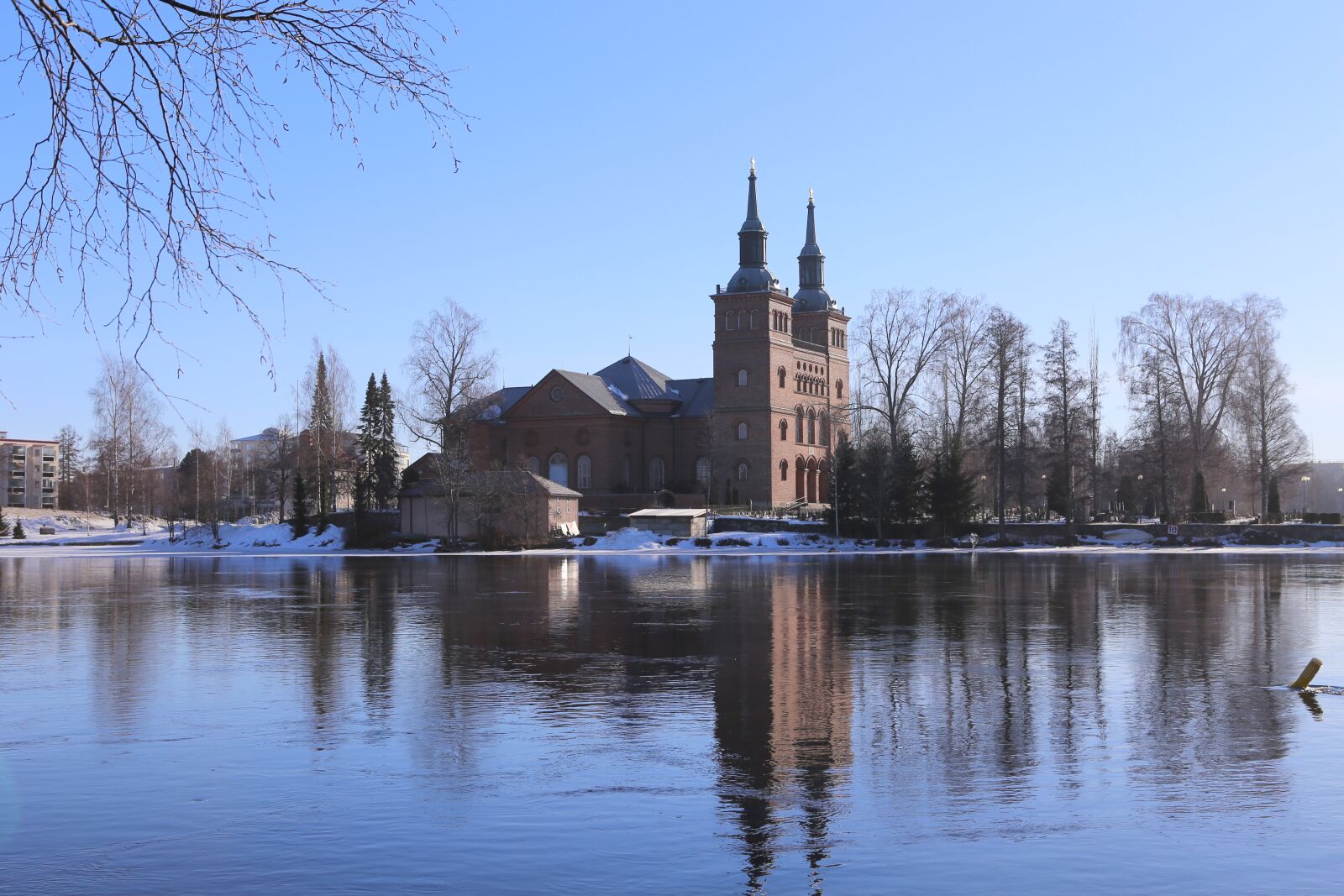 Canon EF 24-70mm F2.8L USM sample photo. Church, river, power photography