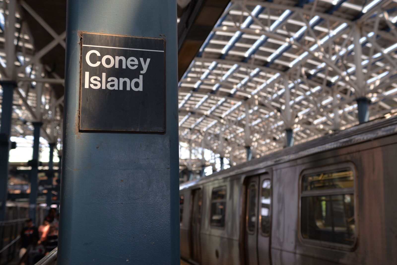 Nikon D610 sample photo. Coney island, subway, mrt photography
