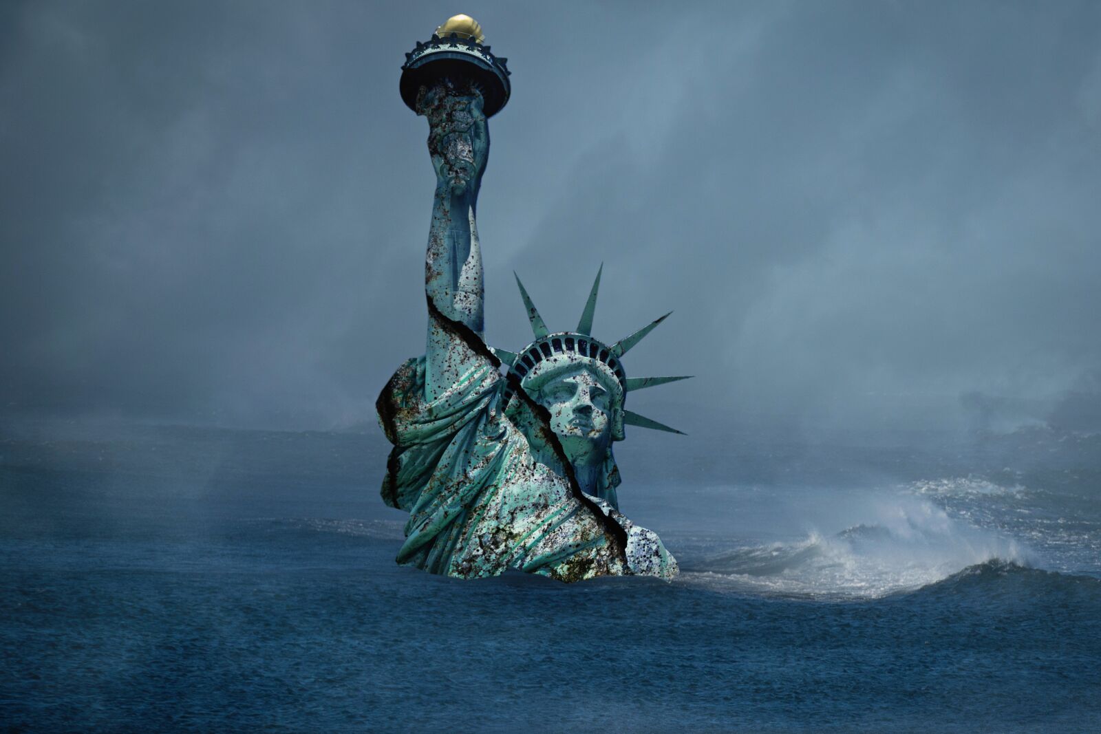 Nikon D5300 sample photo. A sinking statue of photography