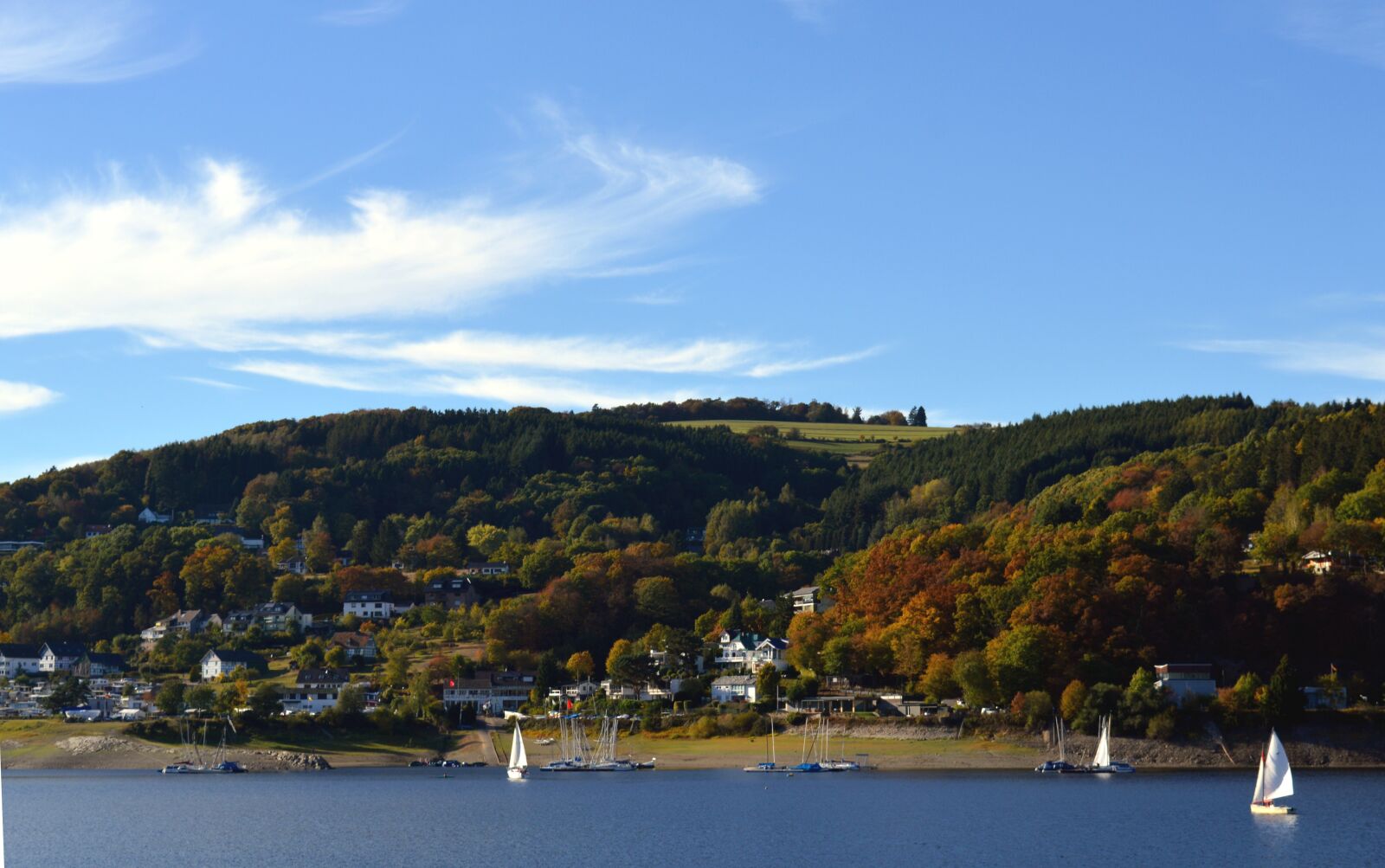 Nikon D3200 sample photo. Rurtalsperre, rurberg, eifel photography