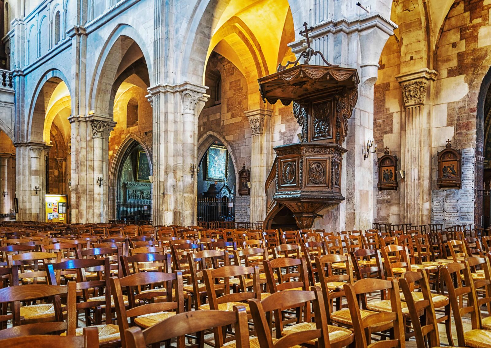 Nikon D3300 sample photo. Bench, catholic church, religion photography