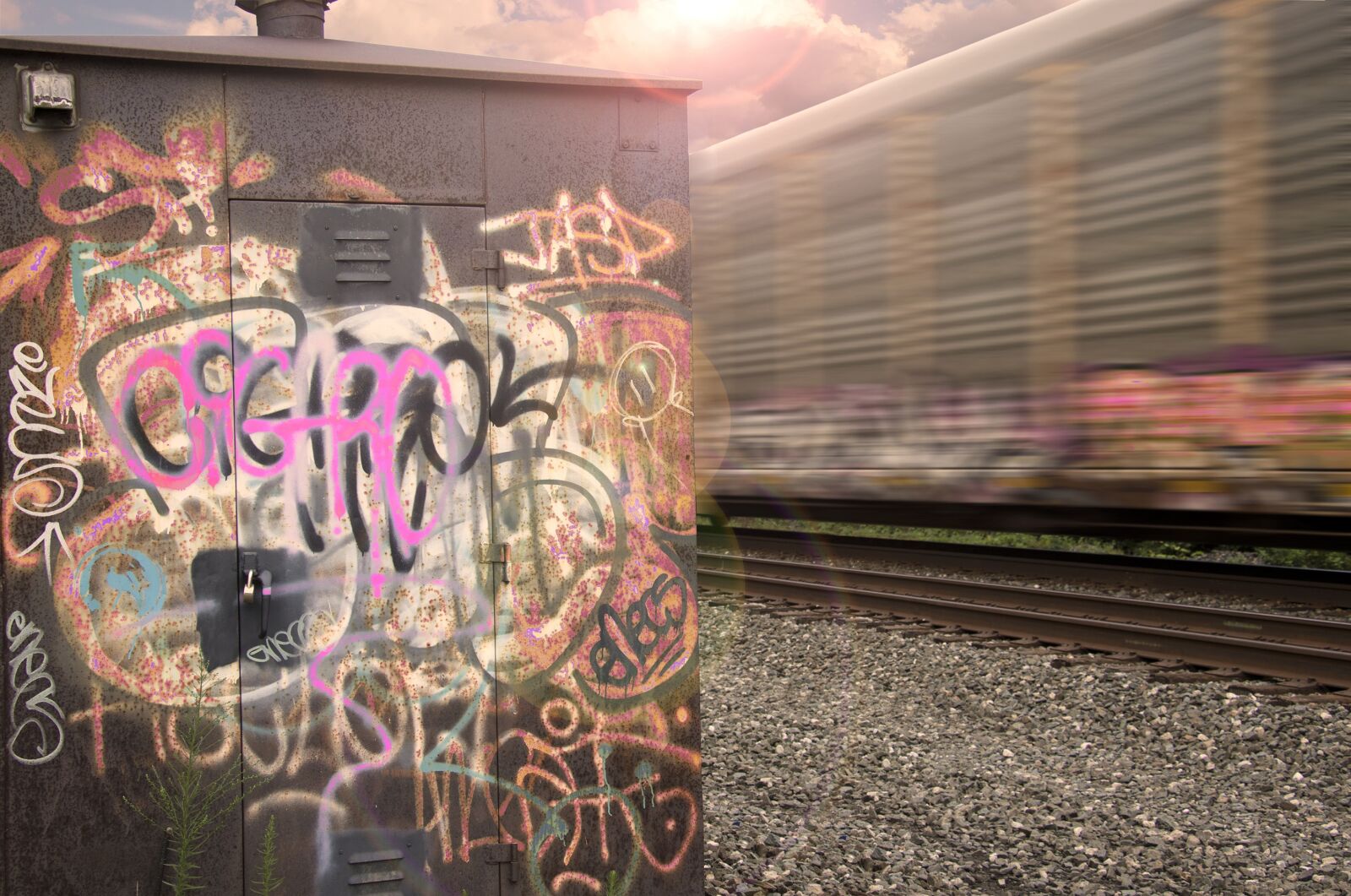 Canon EOS 7D Mark II sample photo. Graffiti, train, urban photography