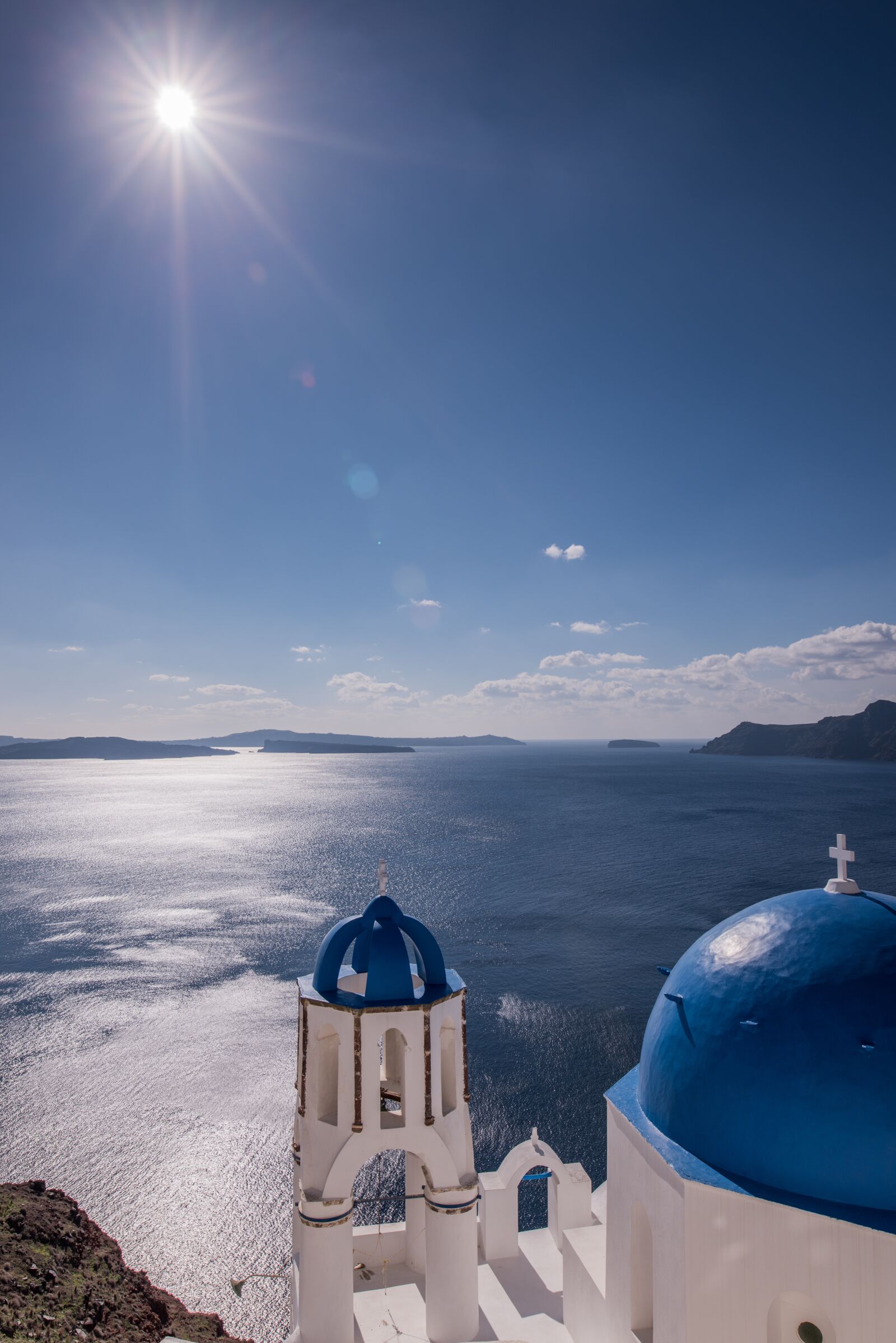 Nikon D810 sample photo. Santorini, greece, midday sun photography