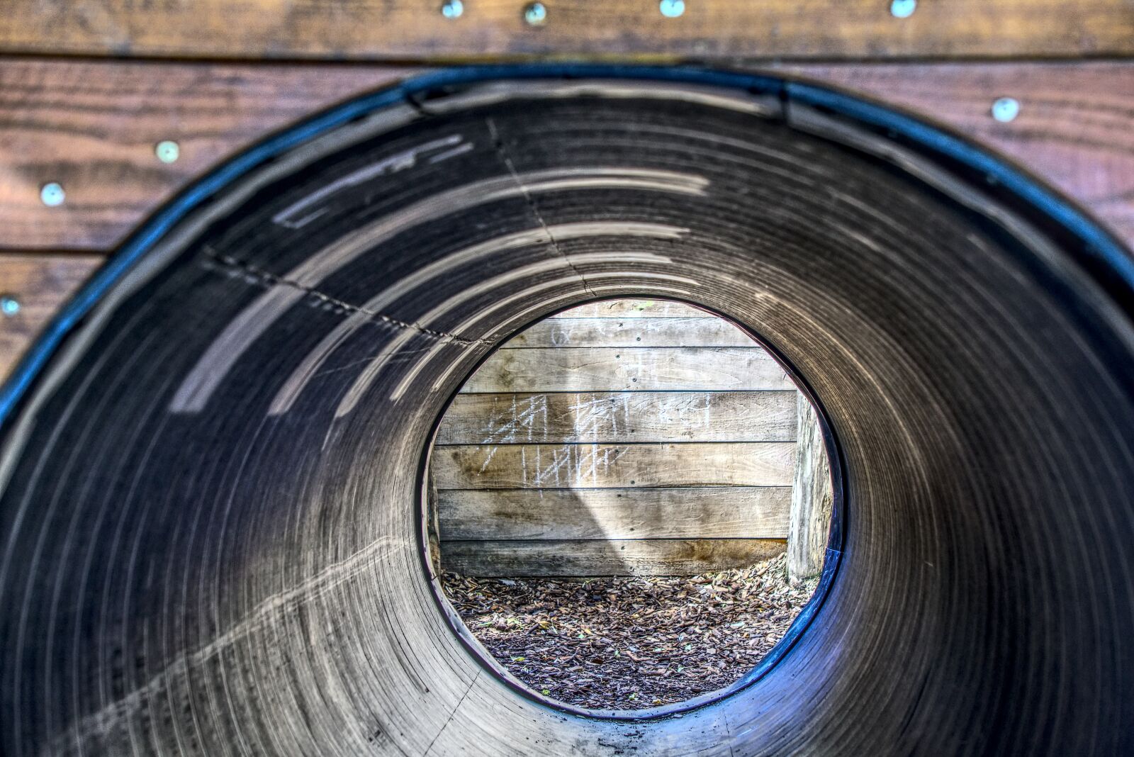 Sony a6000 sample photo. Playground, tube, tunnel photography