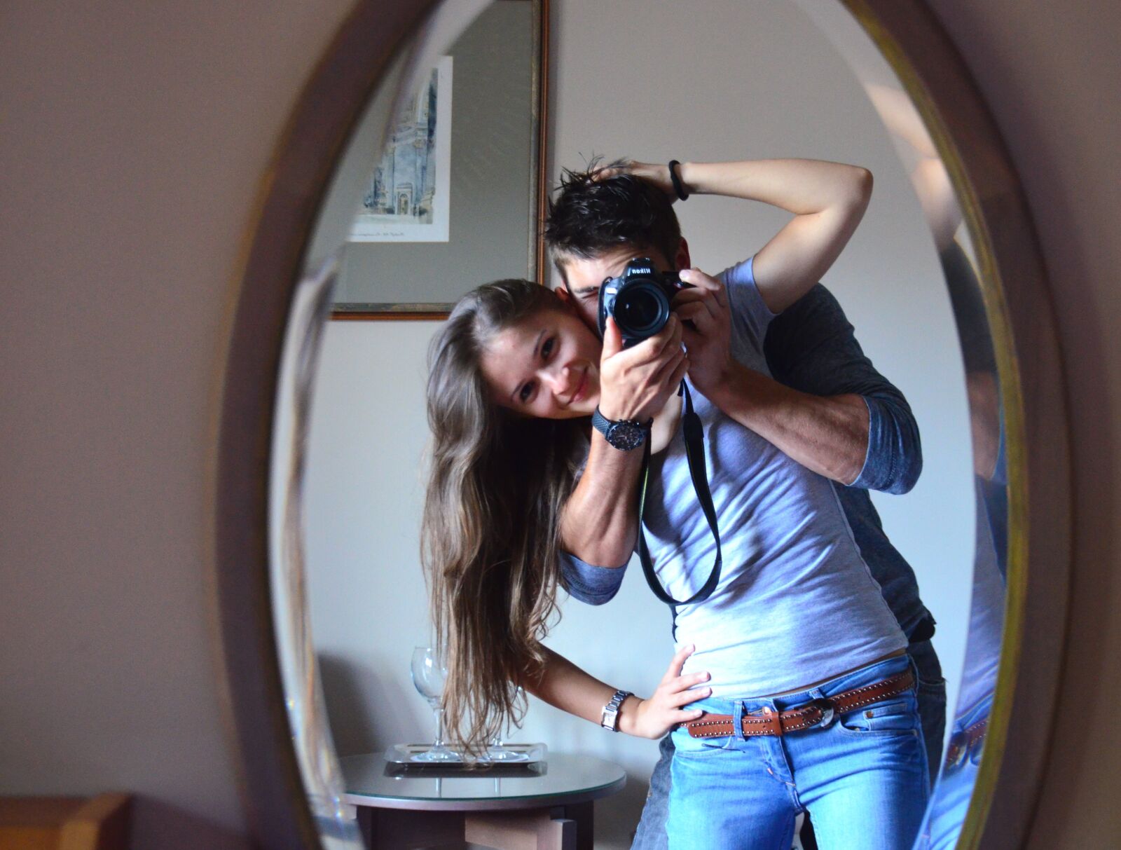 Nikon D5100 sample photo. Photography, mirror, young woman photography