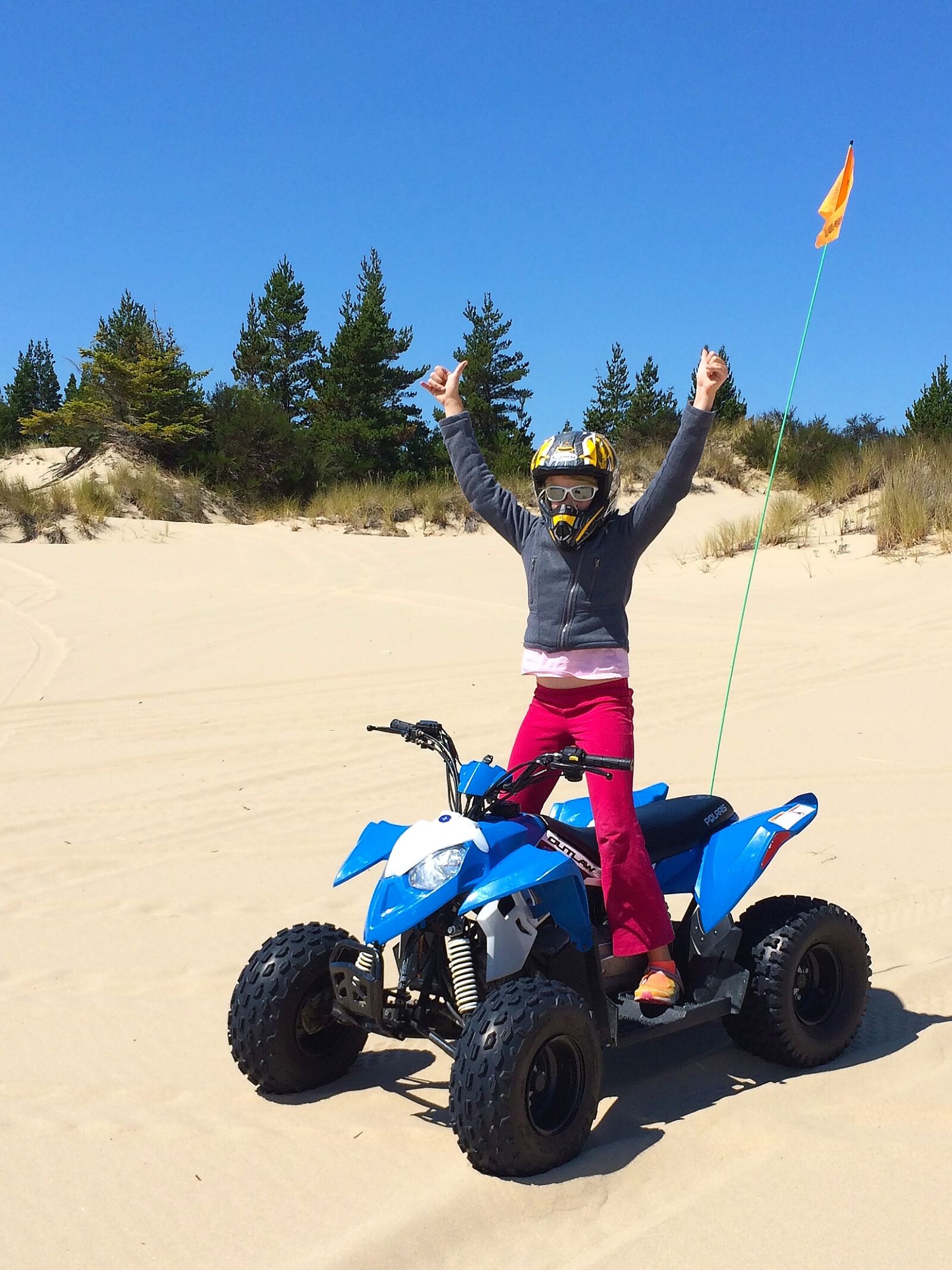 Apple iPhone 5s sample photo. Girl, atv, quad photography
