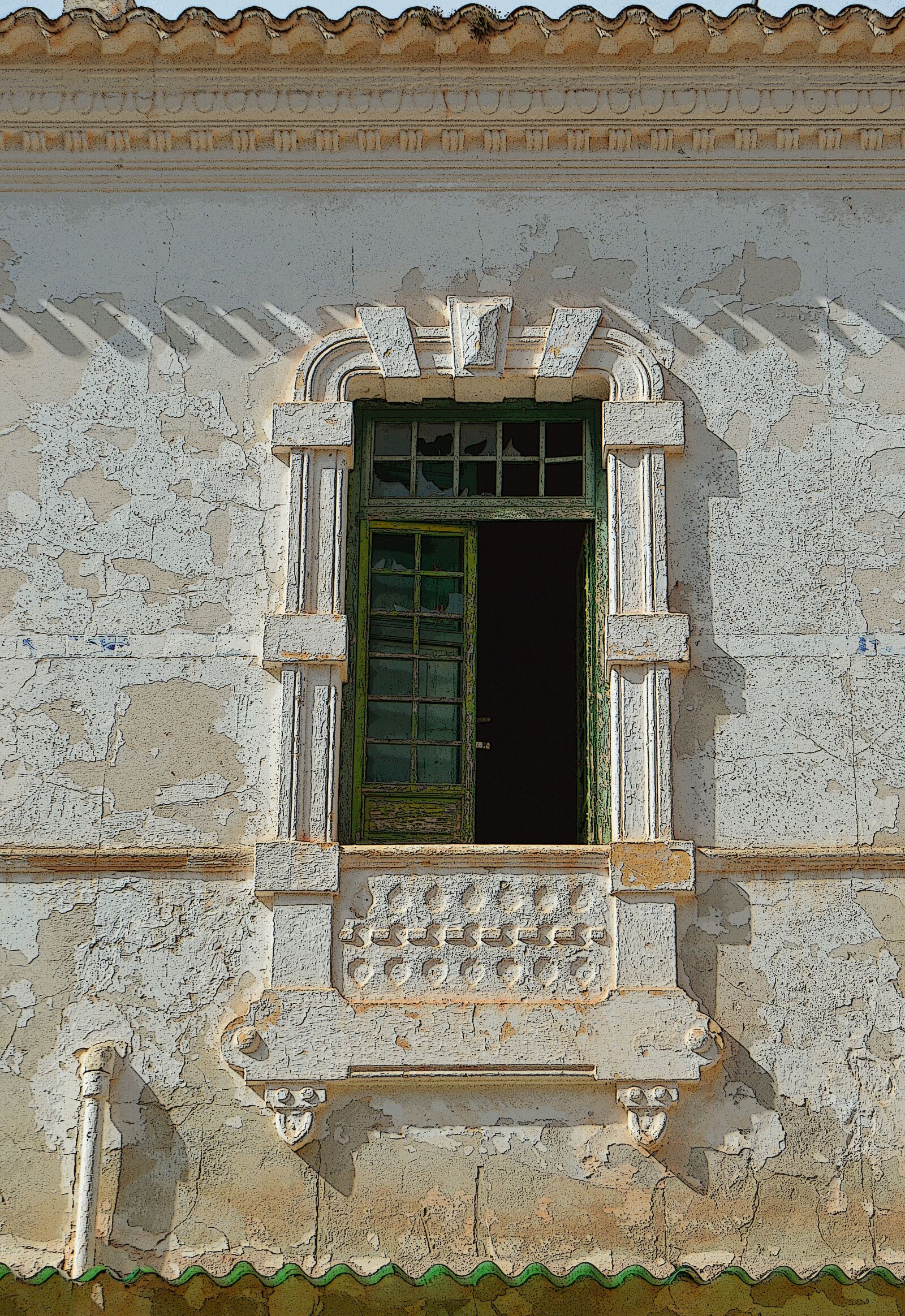 Nikon D3200 sample photo. Old window, window, balcony photography
