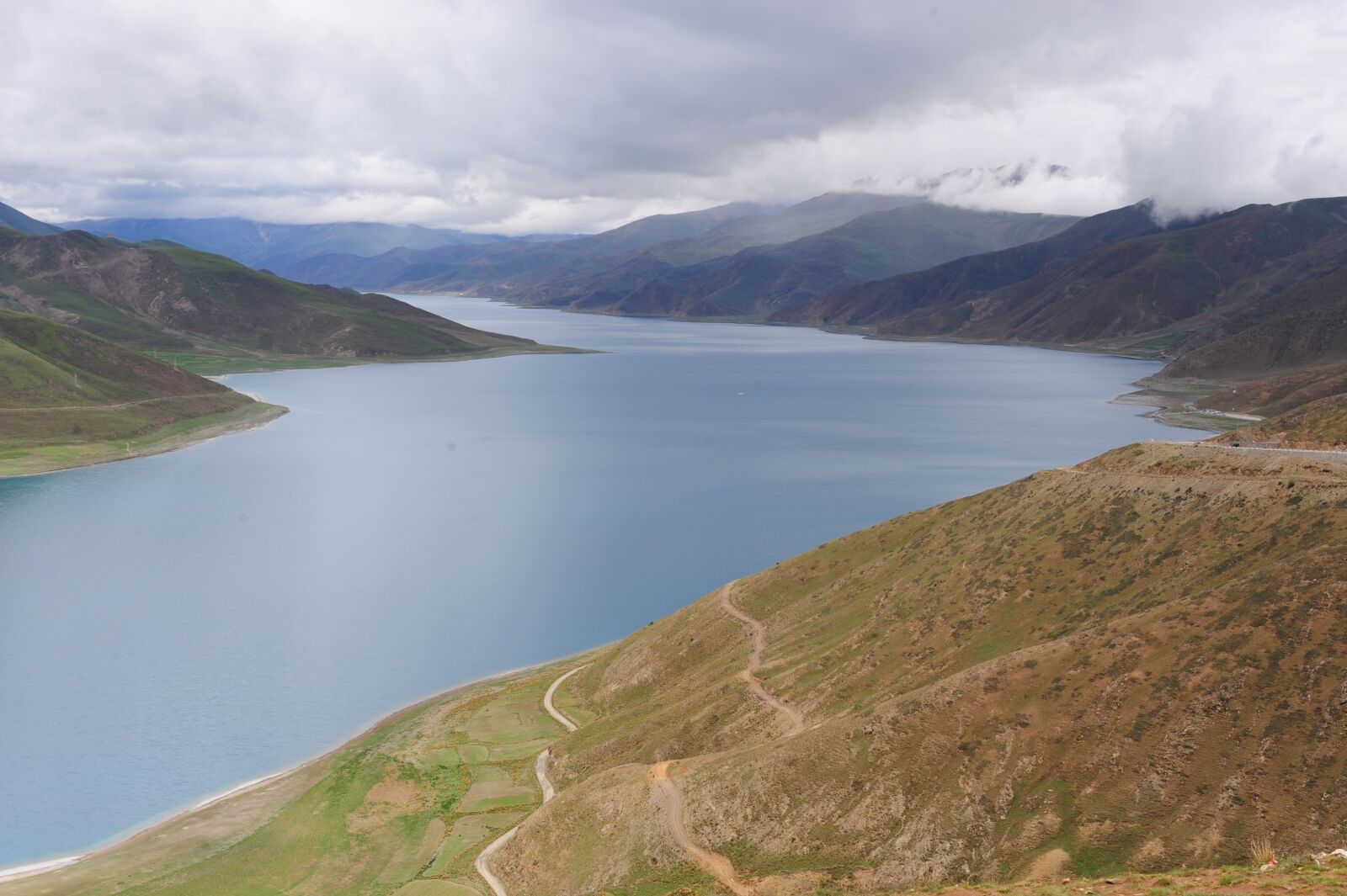 Nikon D3 sample photo. Yamdrok tso, lagoon, tibet photography