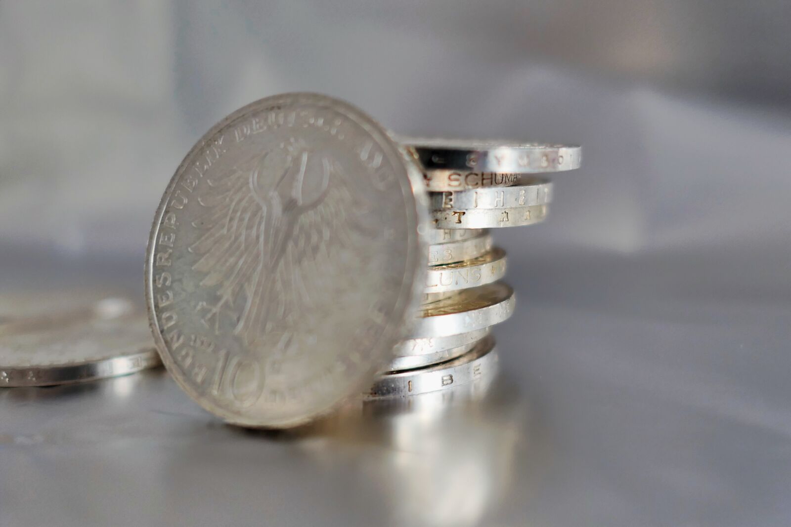 Panasonic Lumix DMC-LX10 (Lumix DMC-LX15) sample photo. Coins, german mark, mark photography