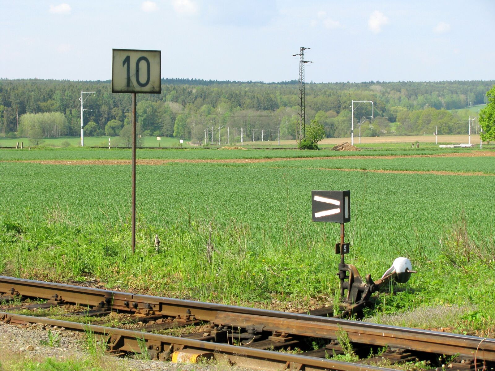 Canon POWERSHOT SX100 IS sample photo. Railway, route, rails photography
