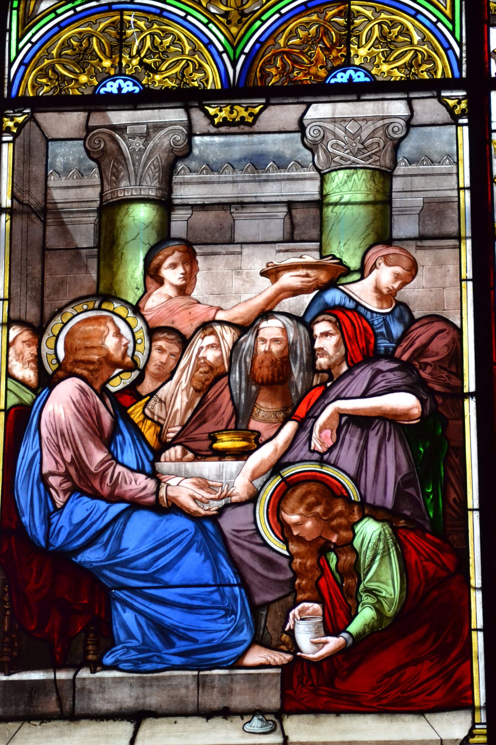 Nikon D3100 sample photo. Stained glass, window, church photography