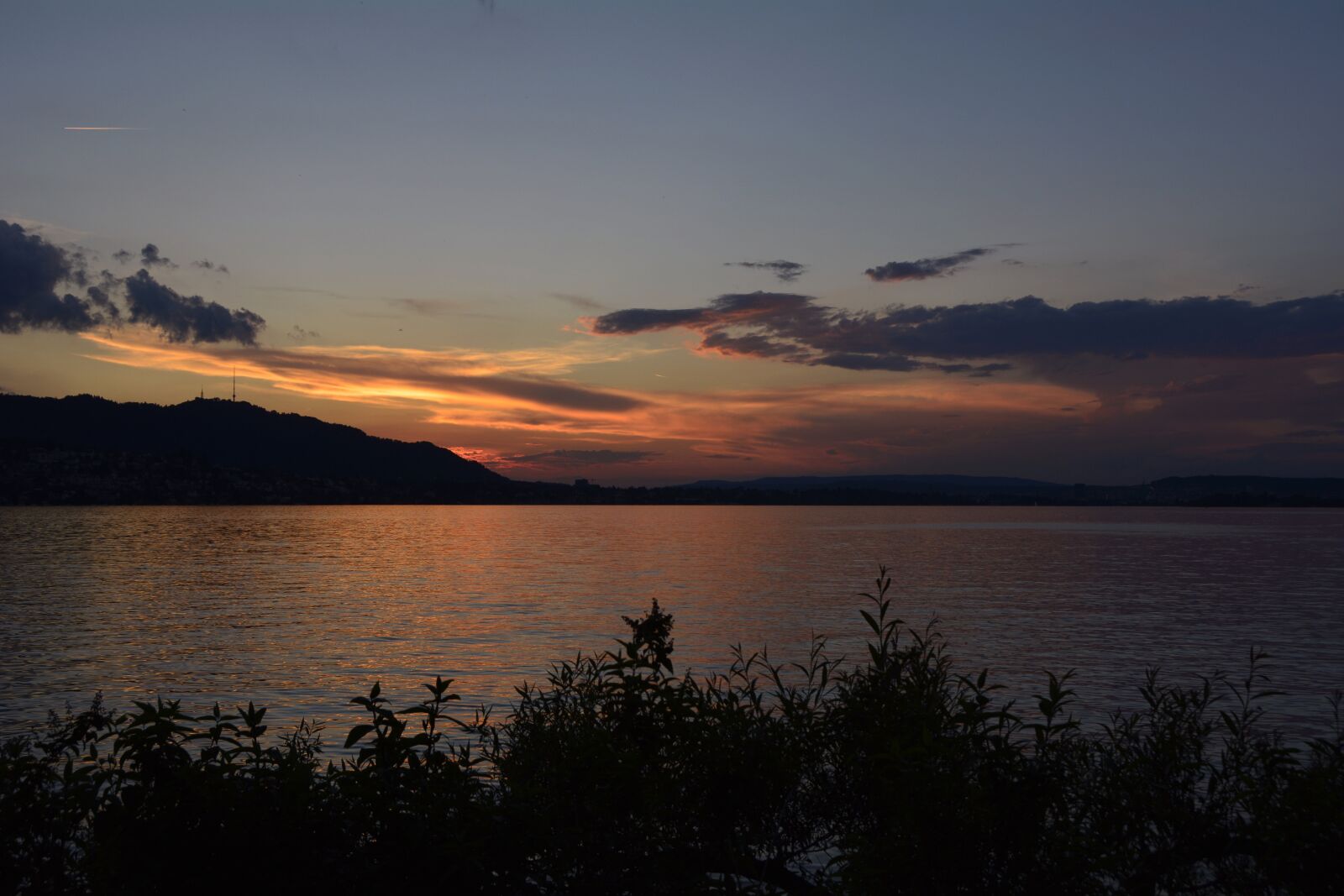 Nikon D7100 sample photo. Sunset, evening sun, lake photography