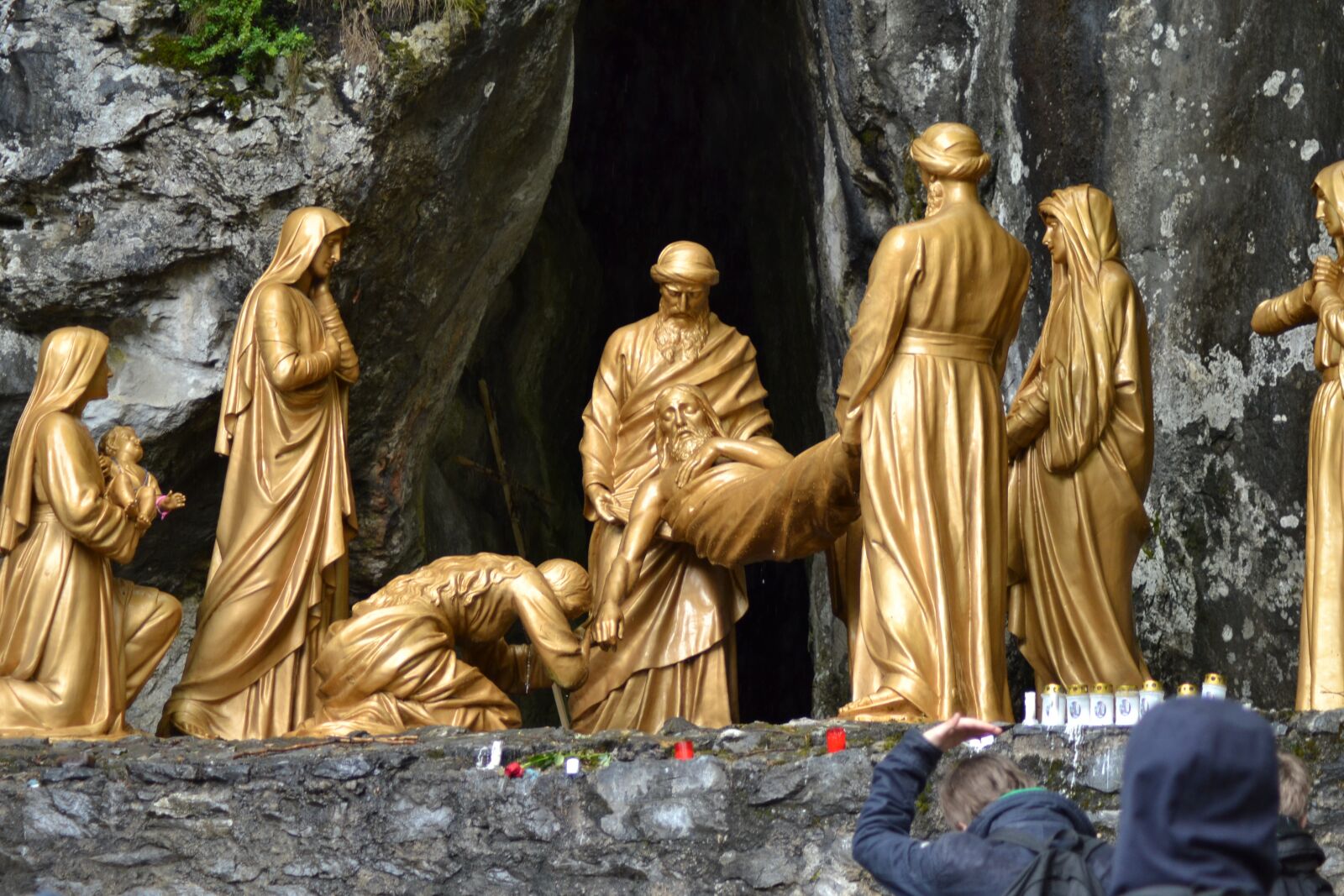 Nikon D3100 sample photo. Statues, cave, men photography