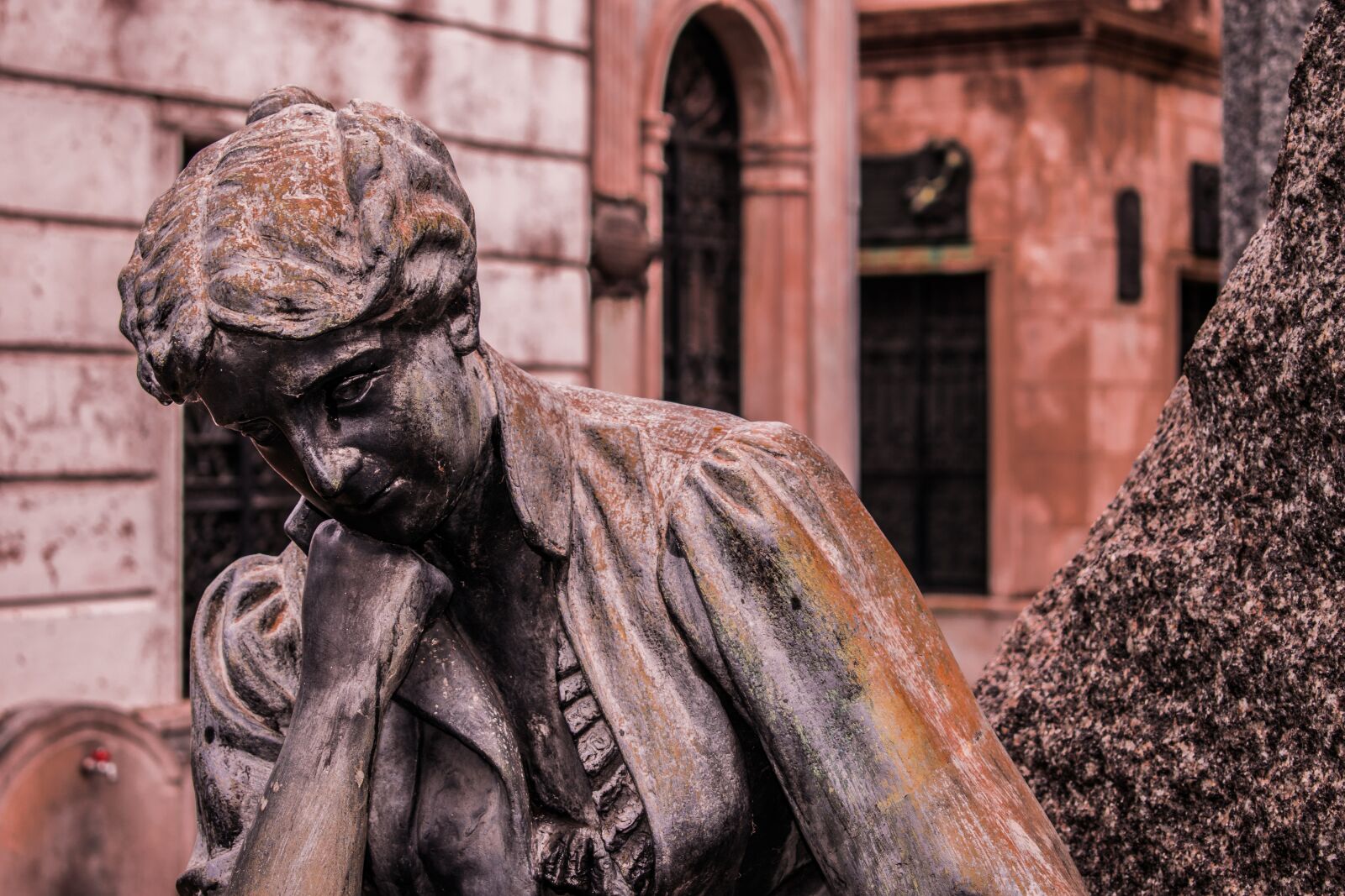 Nikon D3300 sample photo. Statue, sculpture, cemetery photography
