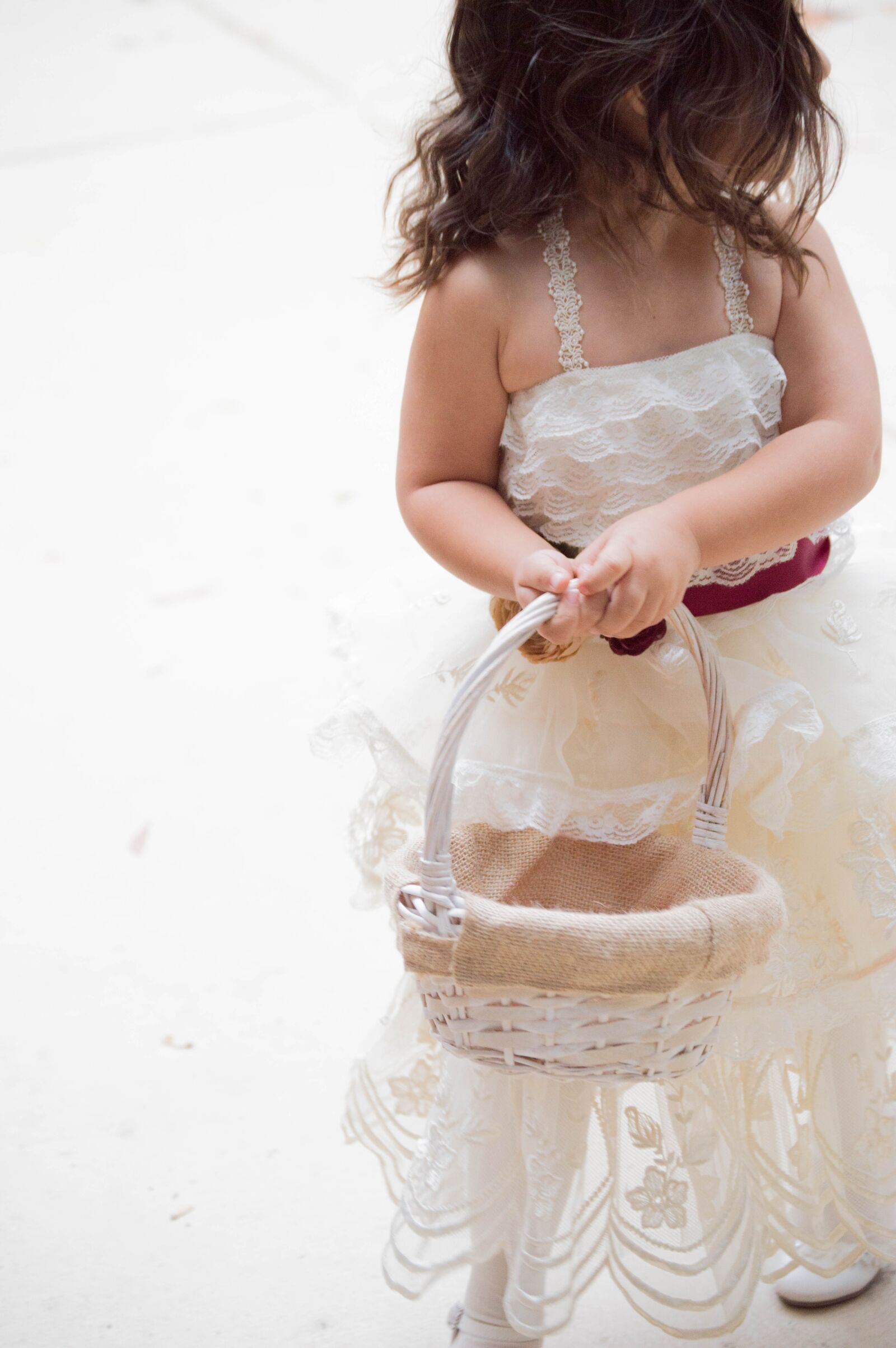 Nikon D3200 sample photo. Wedding, flower girl, dress photography