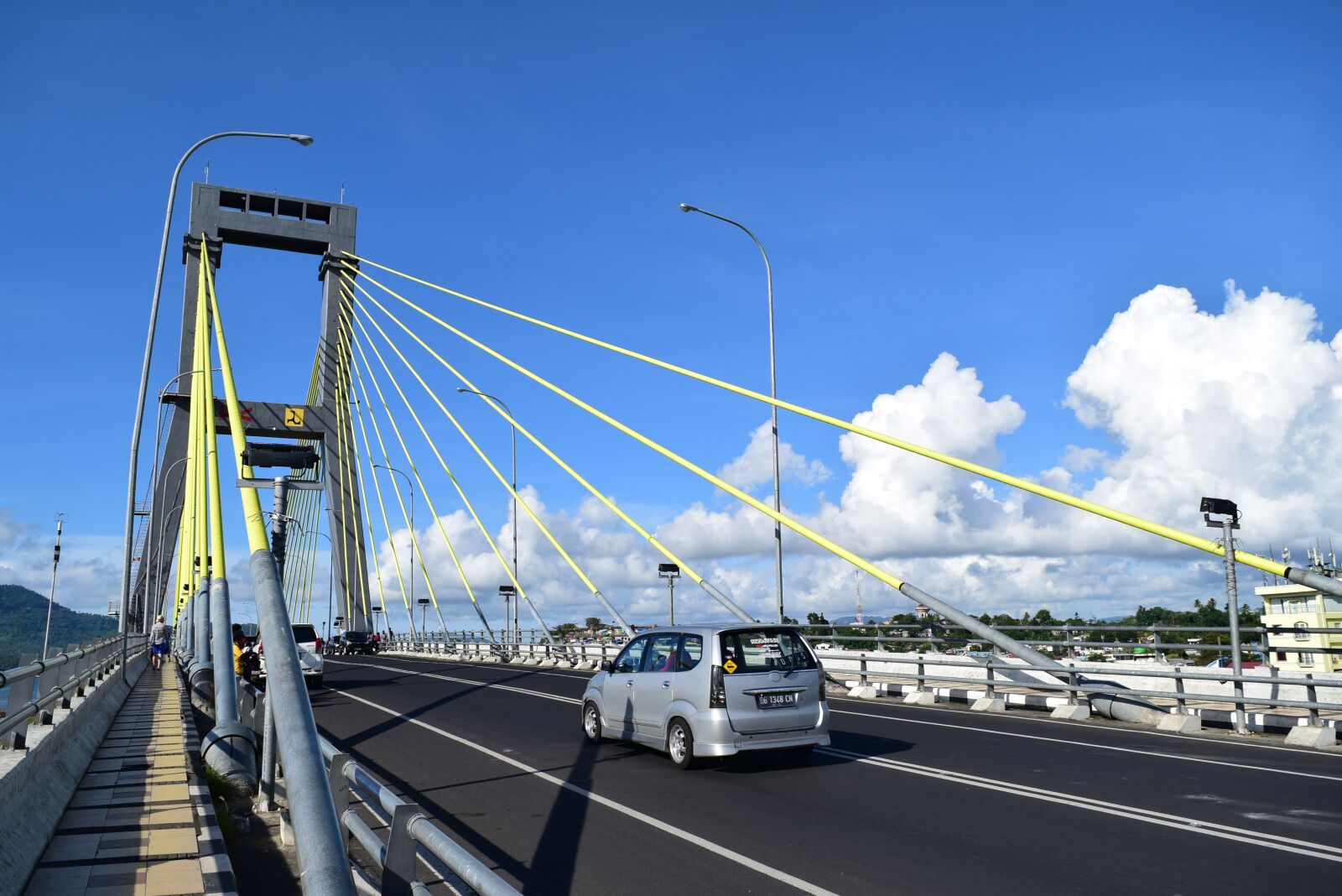 Nikon D3300 sample photo. Blue sky, manado, cable-stayed photography
