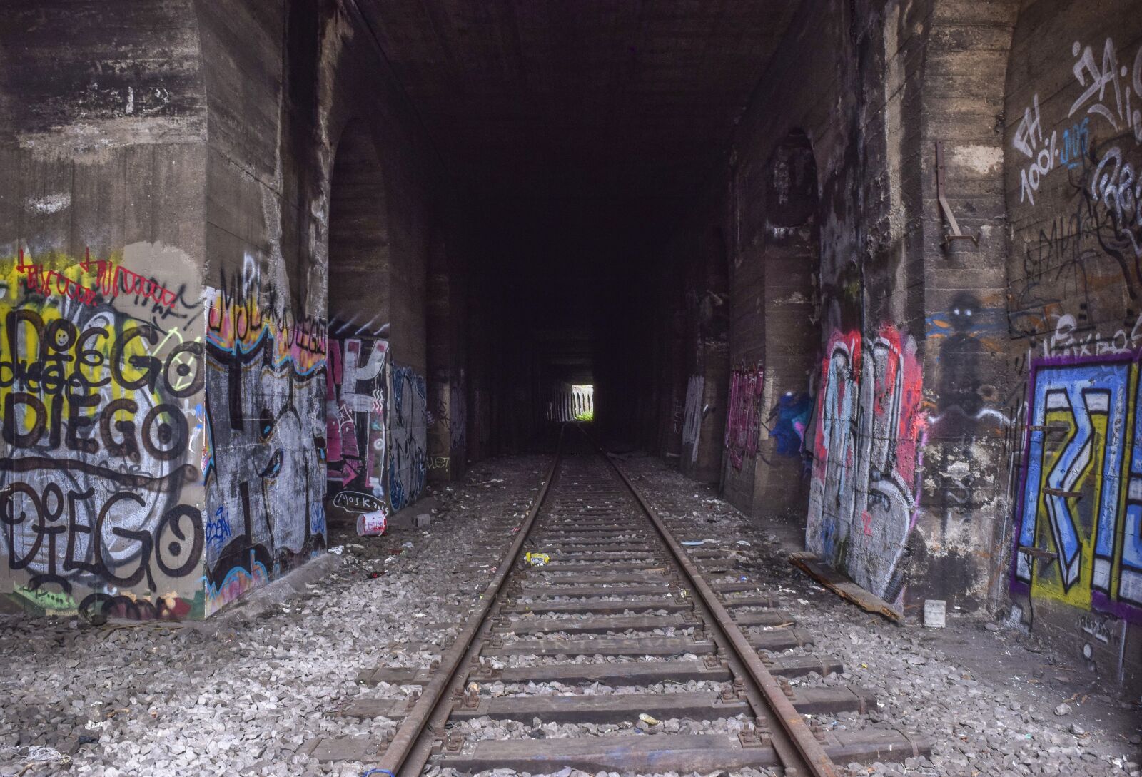 Nikon D3300 sample photo. Lost places, tunnel, old photography