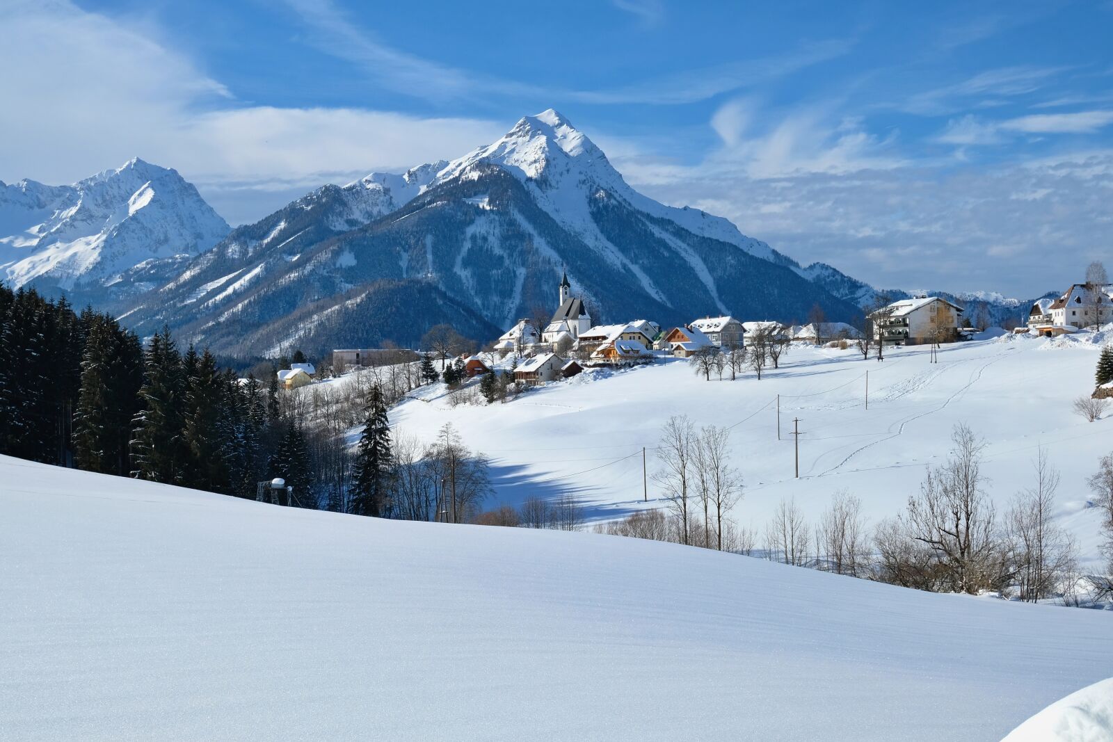Fujifilm XC 15-45mm F3.5-5.6 OIS PZ sample photo. Snow, landscape, mountains photography